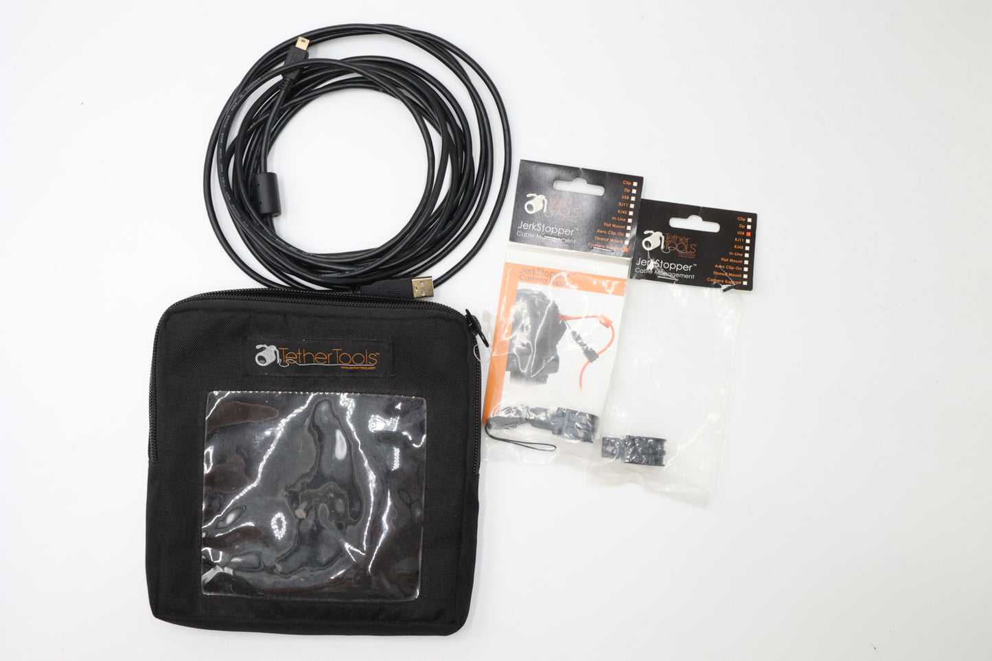 Tether Tools USB Type-A to USB Mini Cable Black, Used