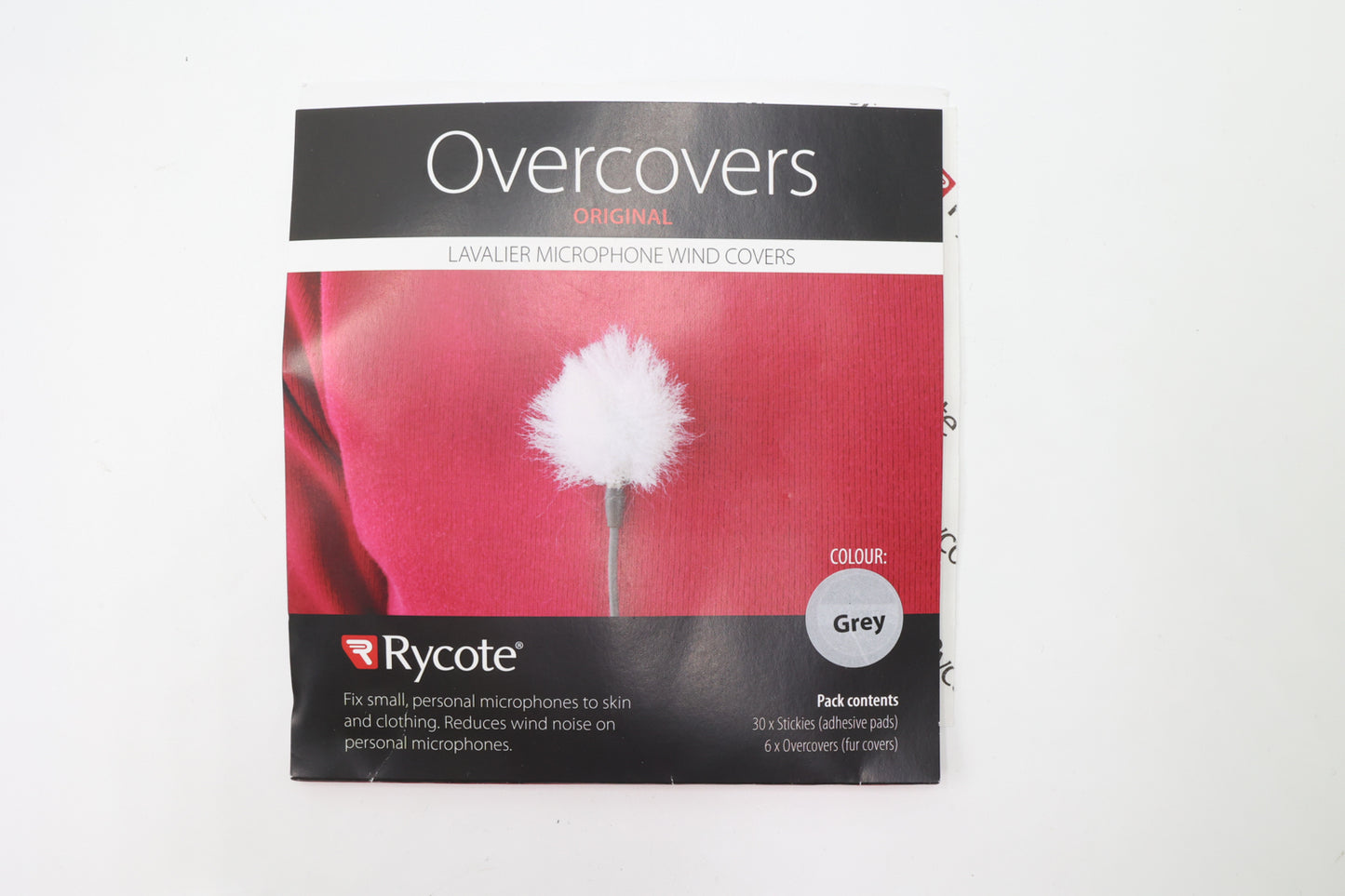 Rycote Overcovers 6-Pack, 29 Stickies Black, Used