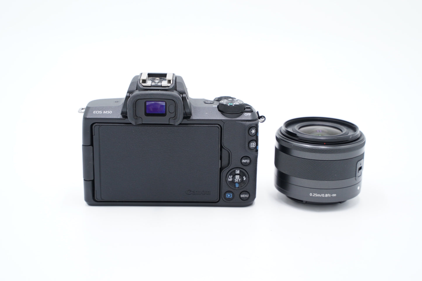 Canon M50/1545/00198 EOS M50 + 15-45mm Lens, Used
