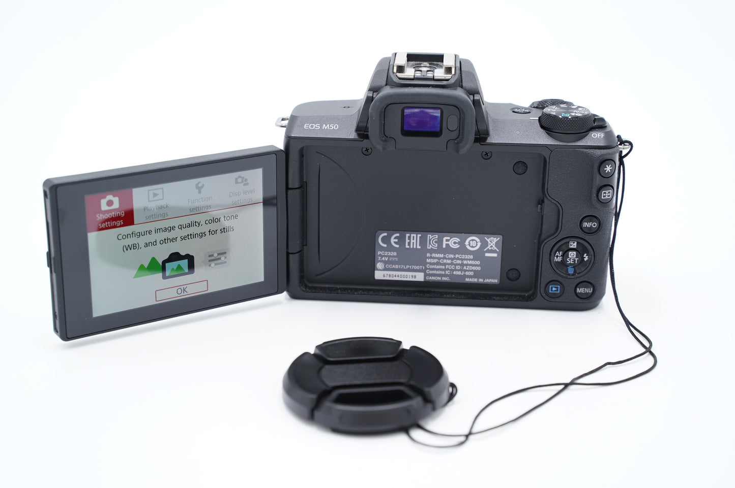 Canon M50/1545/00198 EOS M50 + 15-45mm Lens, Used