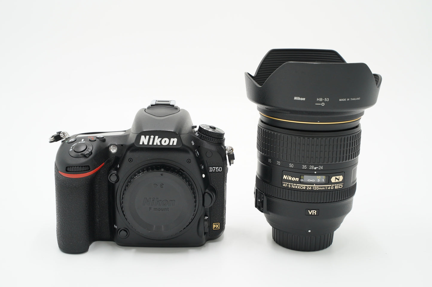 Nikon D750/24120/60737 D750, AF-S 24-120mm f/4G ED VR + MBD16 Grip, Used