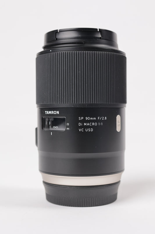 Tamron 90/2.8C/10223 SP 90mm f/2.8 Di Macro 1:1 VC USD F/Canon, Used