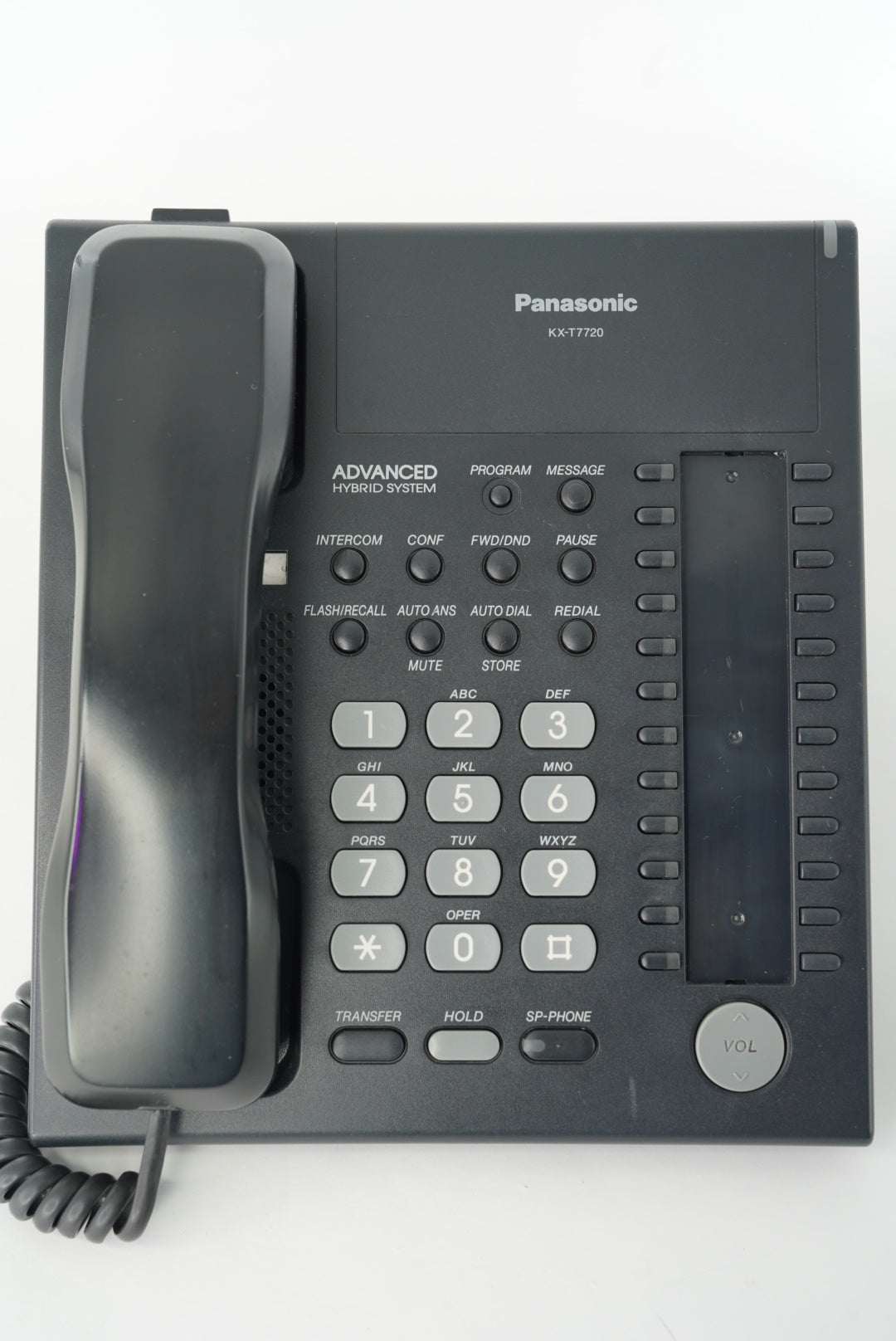 Panasonic KXT7720B Corded Desktop Phone, Used.