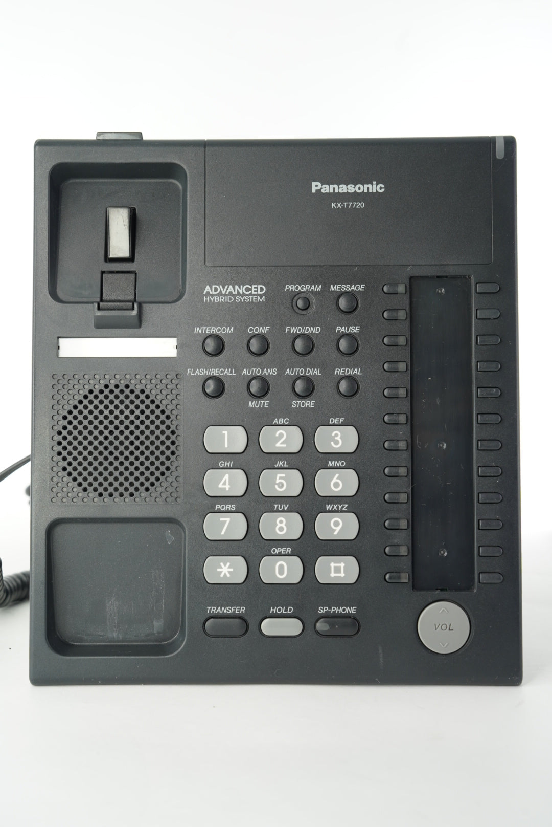 Panasonic KXT7720B Corded Desktop Phone, Used.