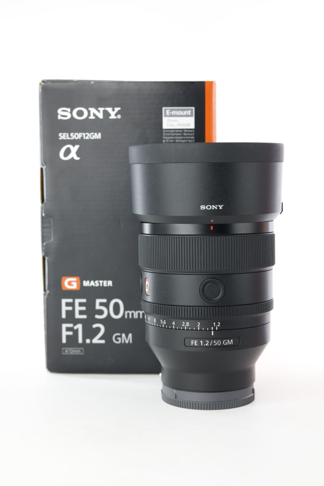 Sony SEL50F12GM FE 50mm f/1.2 GM Lens, Ø72