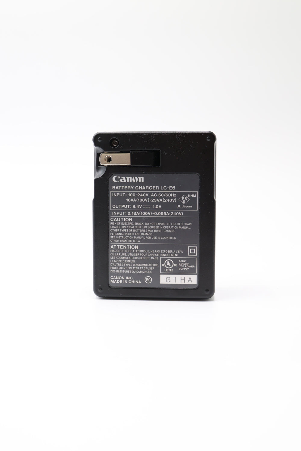 Canon LCE6 Battery Charger F/LPE6, Used