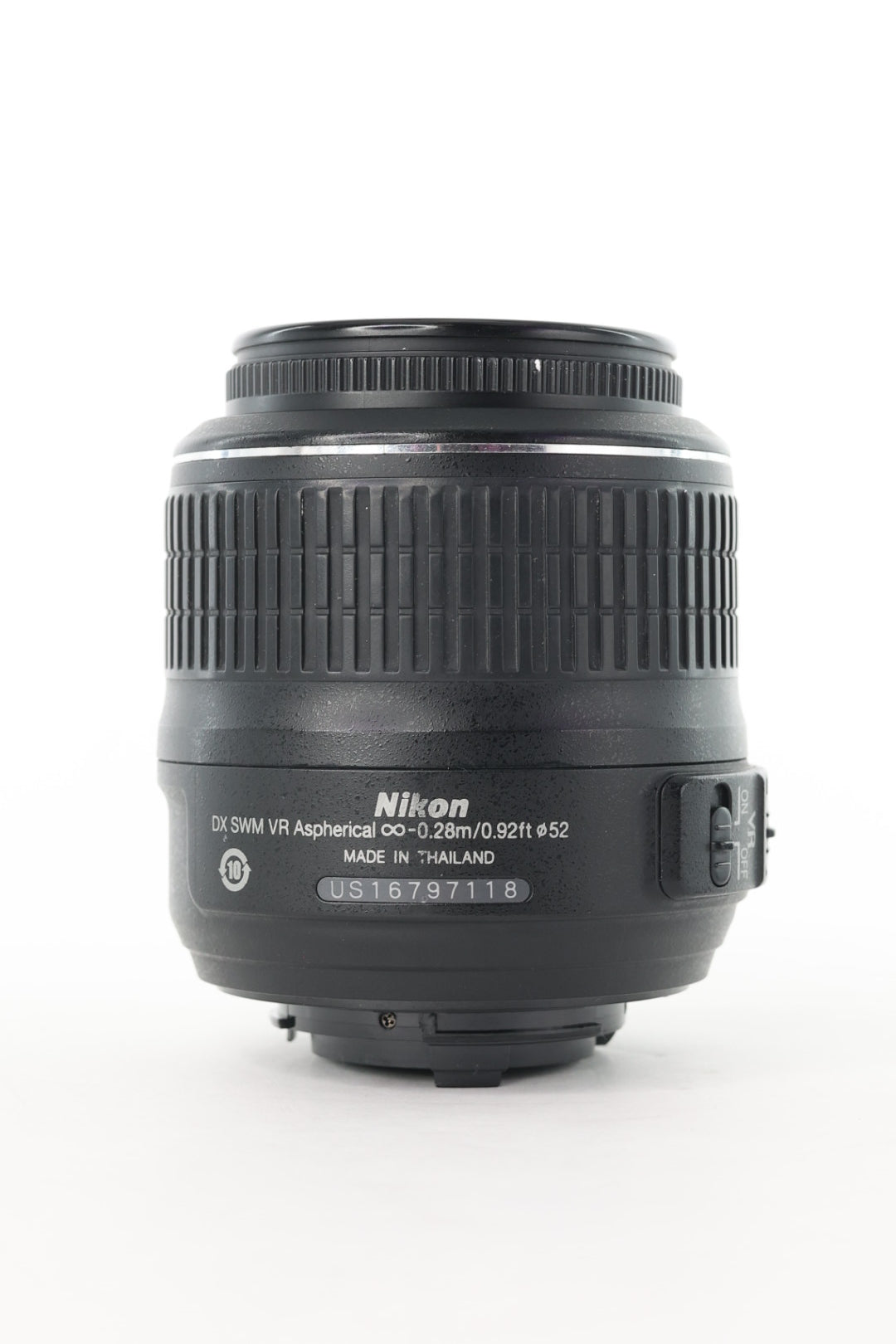 Nikon AFS1855GDXVR/97118 AF-S 18-55mm f/3.5-5.6G DX VR, Used (For Parts)