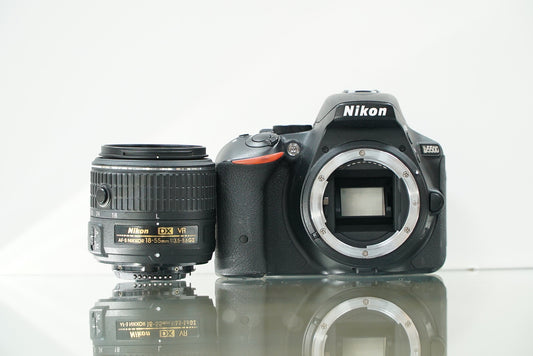 Nikon D5500 DSLR Camera W/AF-S Nikkor 18-55mm f/3.5-5.6G II VR Lens #03734, Used