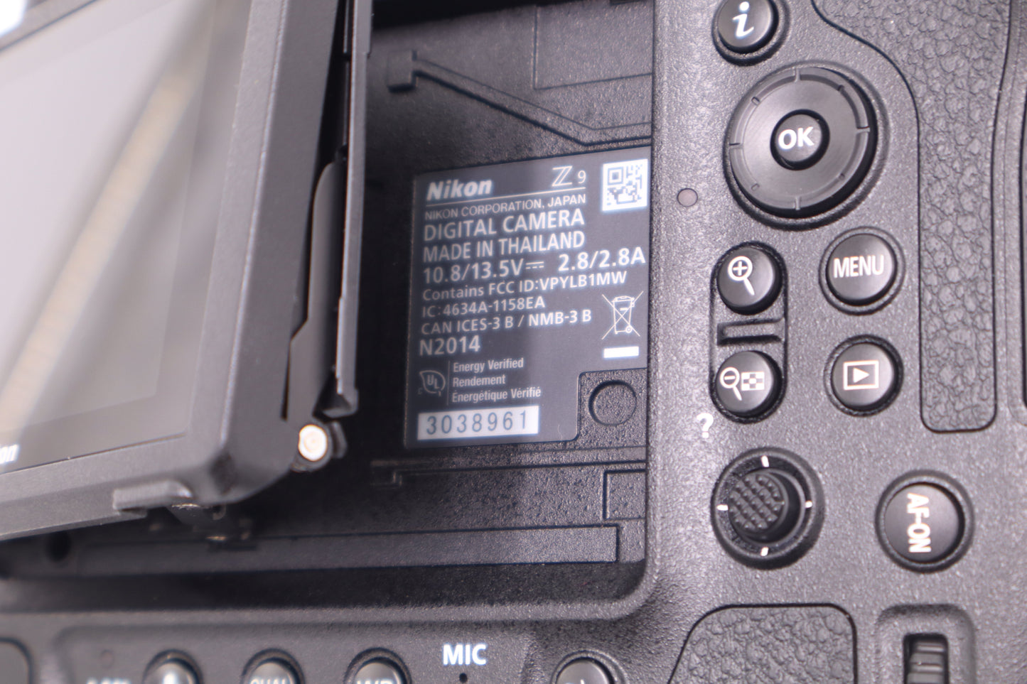 Nikon Z9-38961 Z9 Mirrorless Camera Body Only, Used