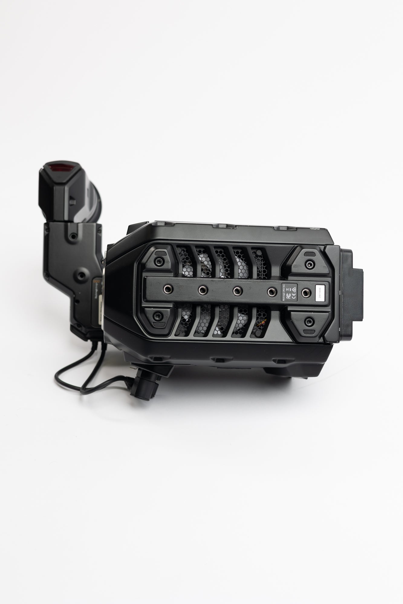 Blackmagic URSA Mini 4.6K EF Bundle (Camera, two Rokinon Lenses 24mm & 50mm, viewfinder, shoulder kit, mattebox & tripod kit), Used