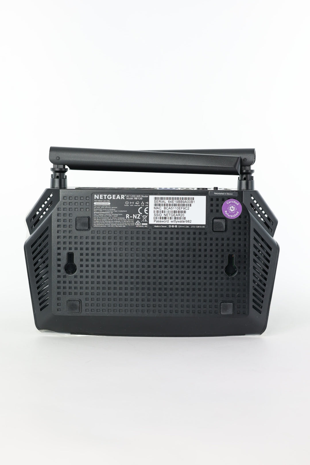 Netgear R6120 AC1200 Dual Band WiFi Gigabit Router, Used