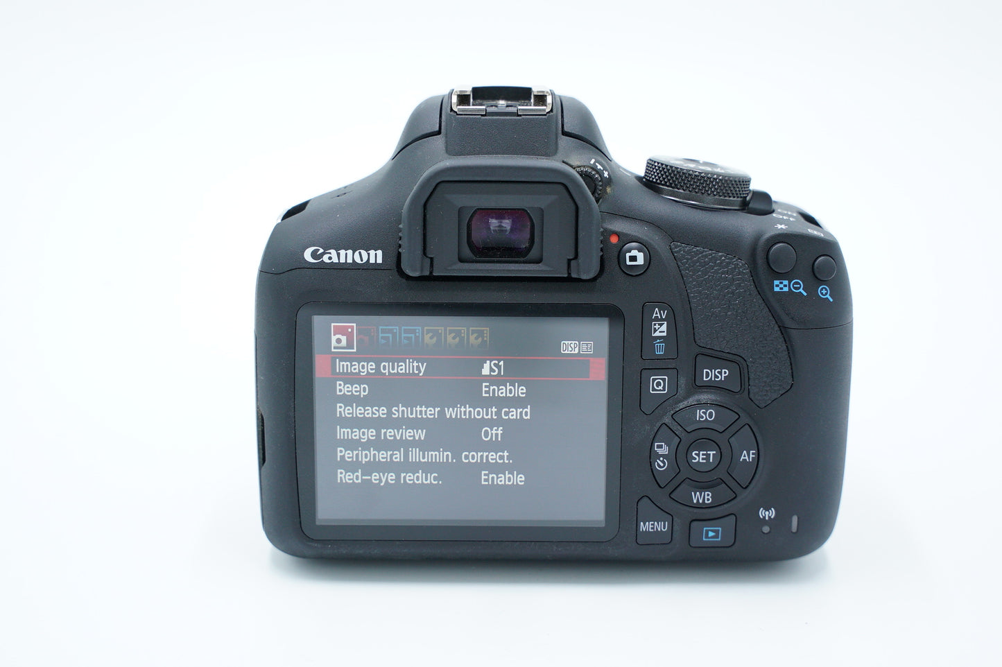 Canon EOSREBELT7/1855/22136 Rebel T7, EF-S 18-55mm f/3.5-5.6 IS II, Used