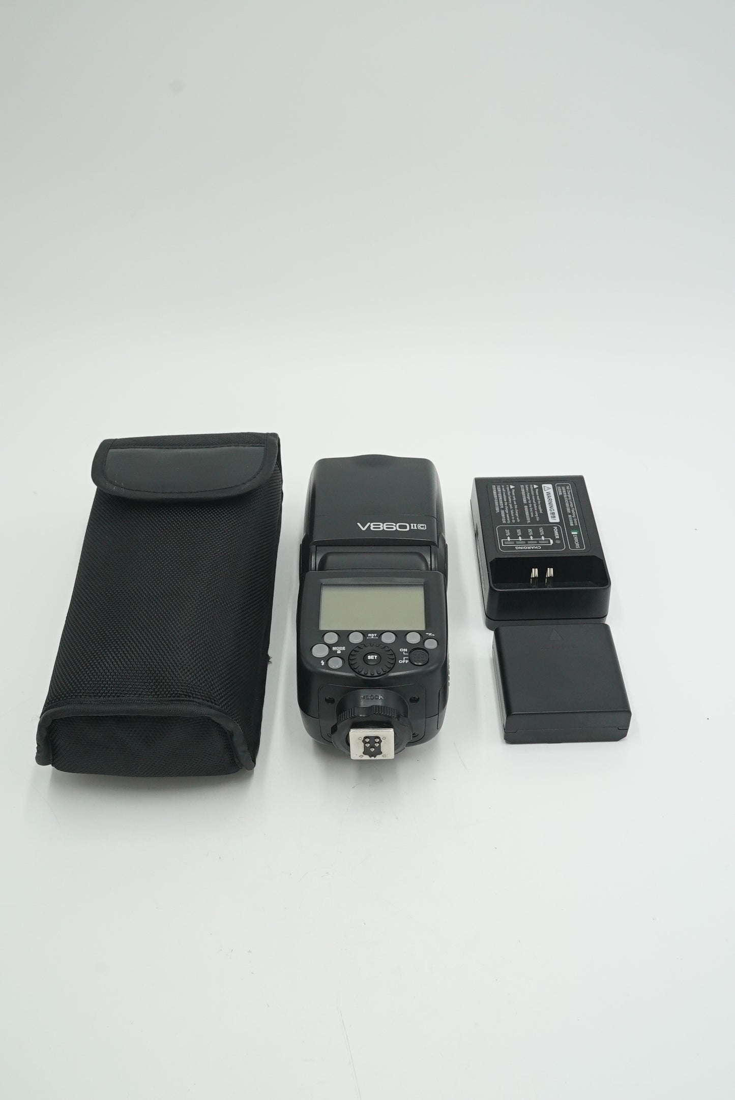 Godox V860IIC/15B10 V860II TTL Li-Ion Flash F/Canon, Used