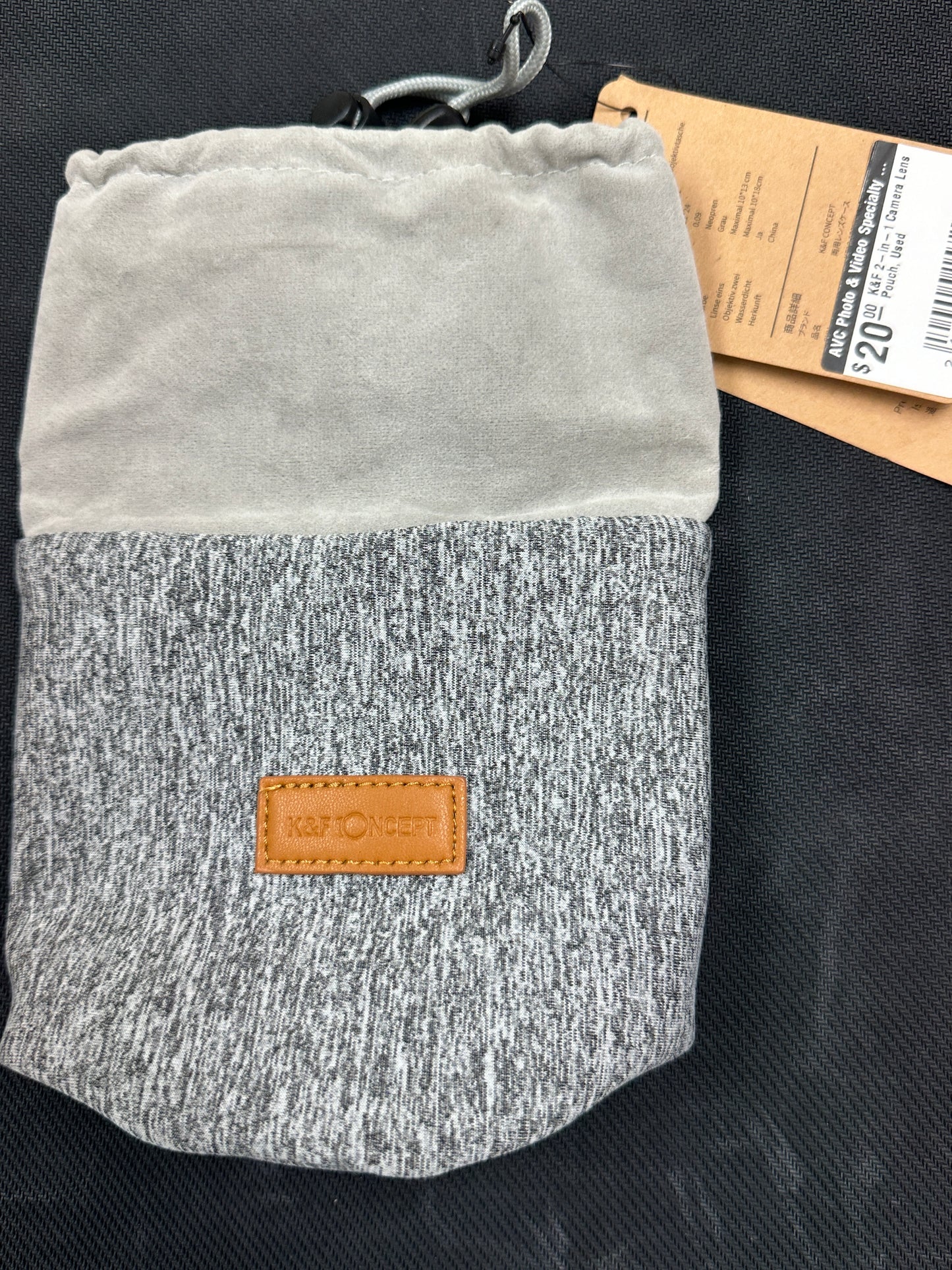 K&F 2-in-1 Premium Camera Lens Pouch, Used