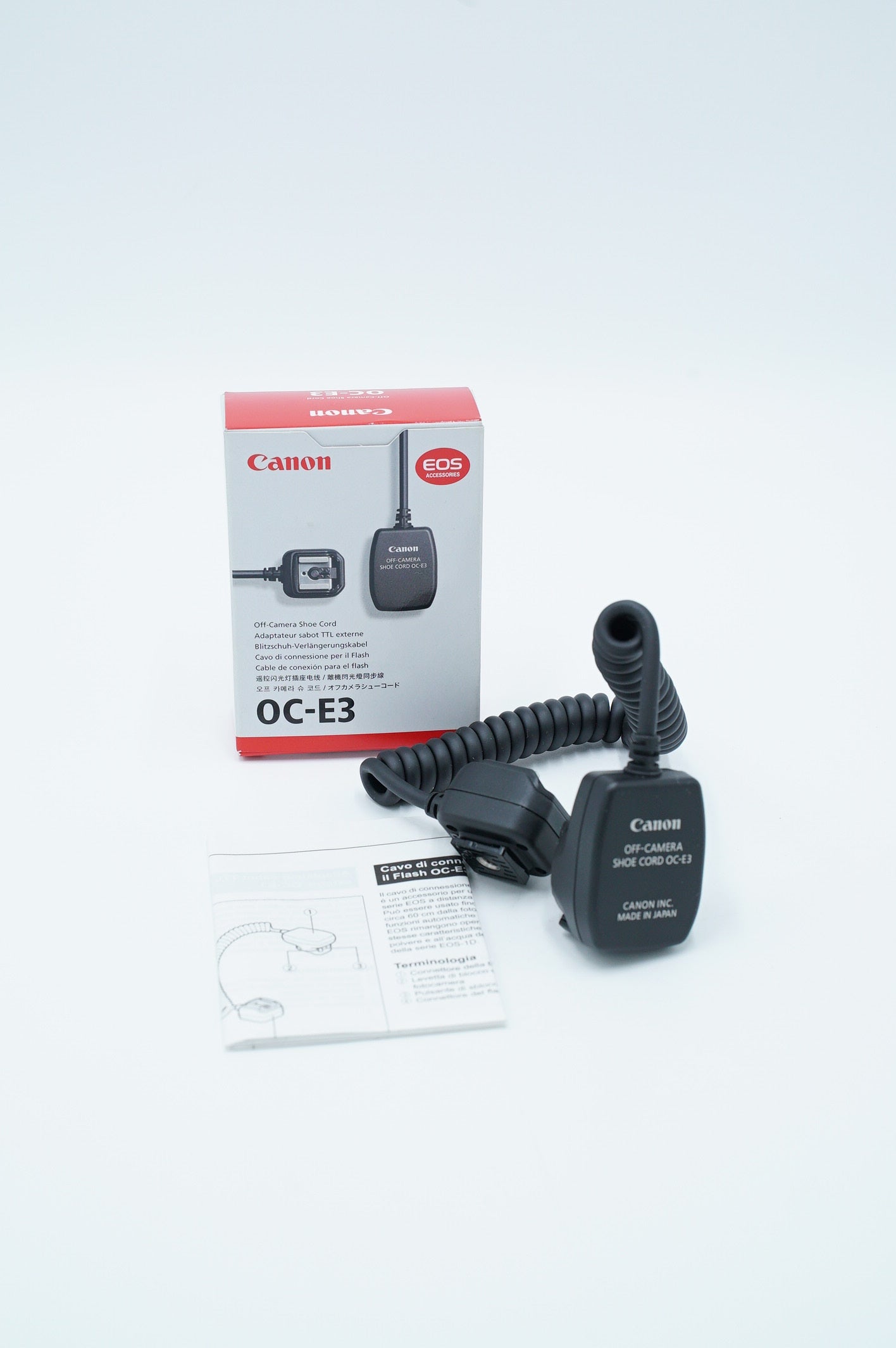 Canon OC-E3 Off-Camera Shoe Cord, Used