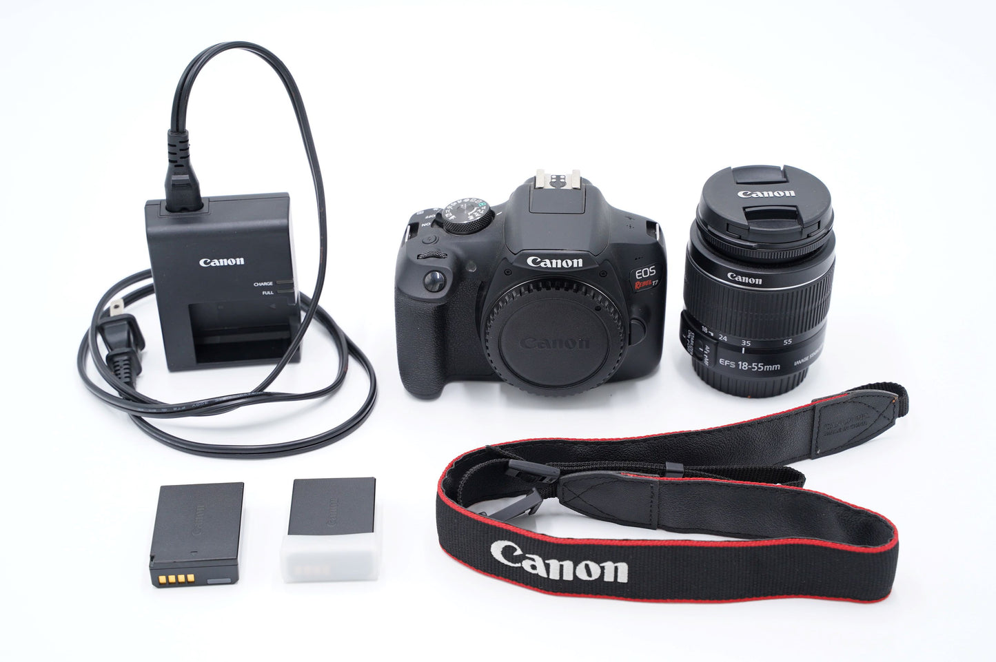 Canon EOSREBELT7/1855/42751 Rebel T7, EF-S 18-55mm f/3.5-5.6 IS II, Used