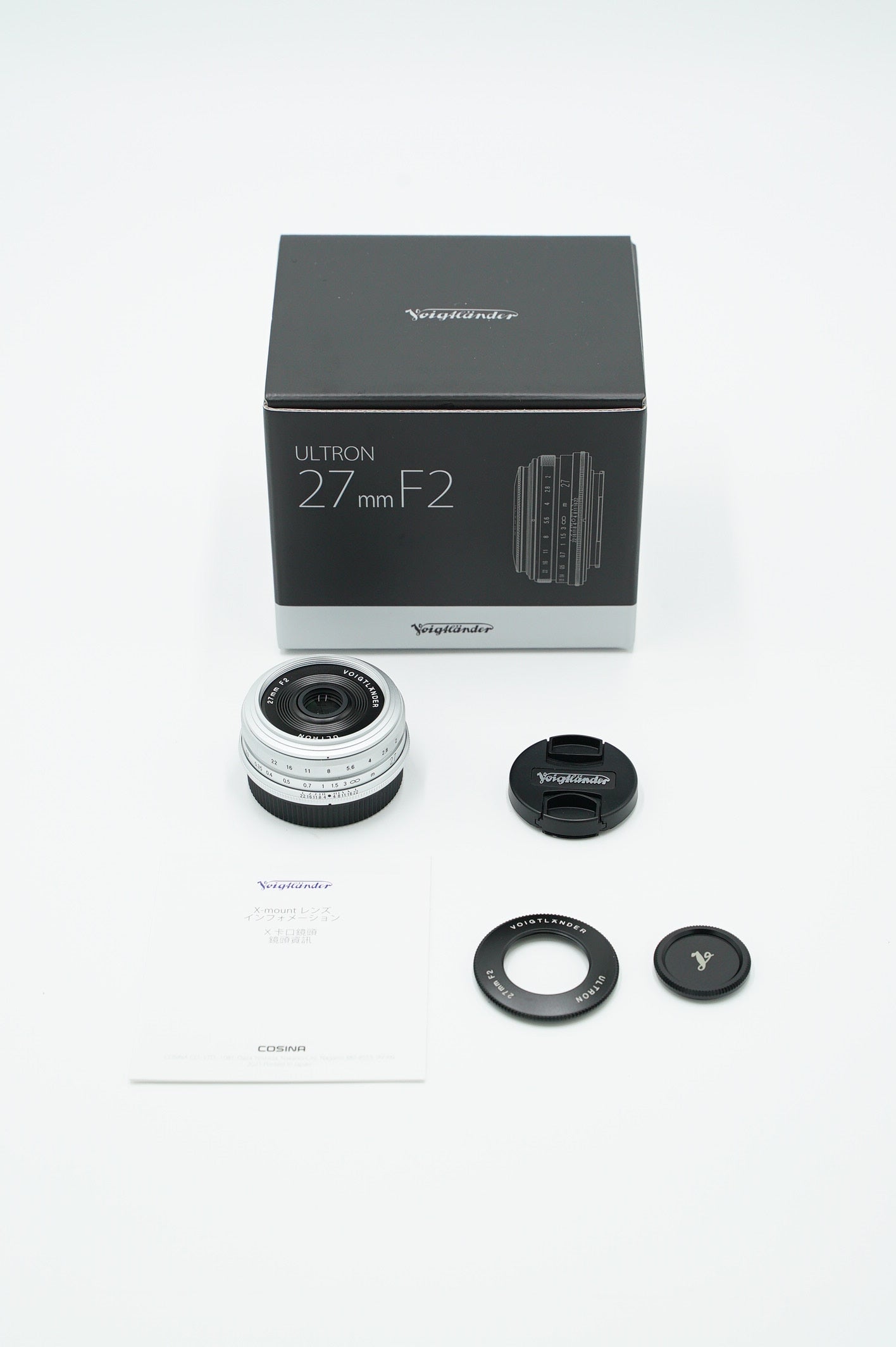Voigtlander 27/2/30374 Ultron 27mm f/2 F/X-Mount, Used