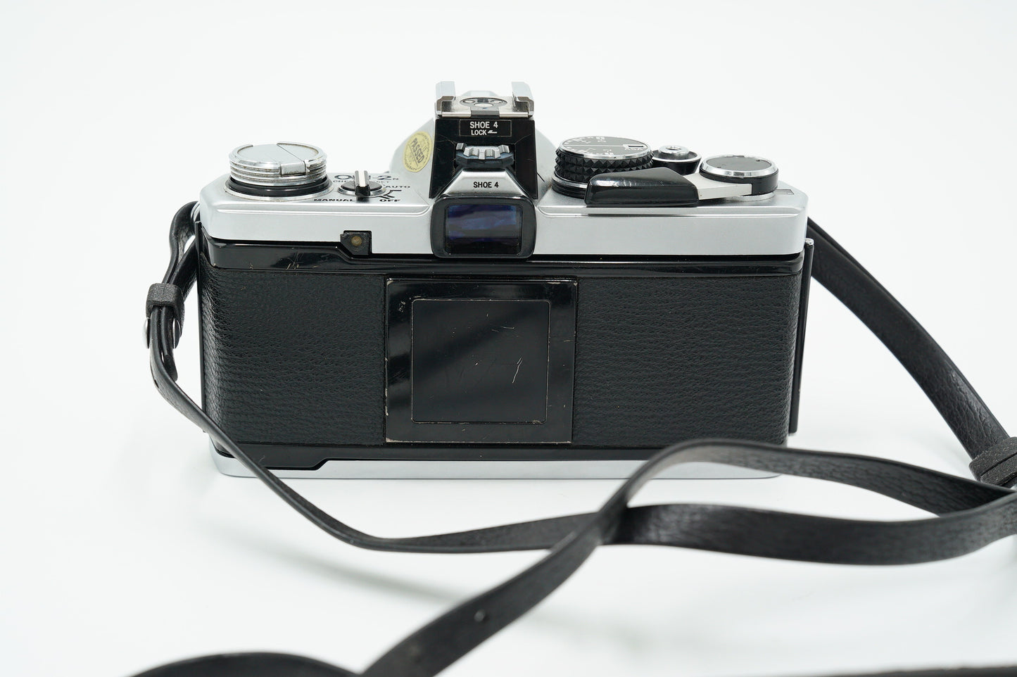 Olympus OM2N/95712 OM-2n Film Camera + Zuiko 50mm f/1.8 Lens + Vivitar 28mm f/2.8 + Shutter Release Cable, Used