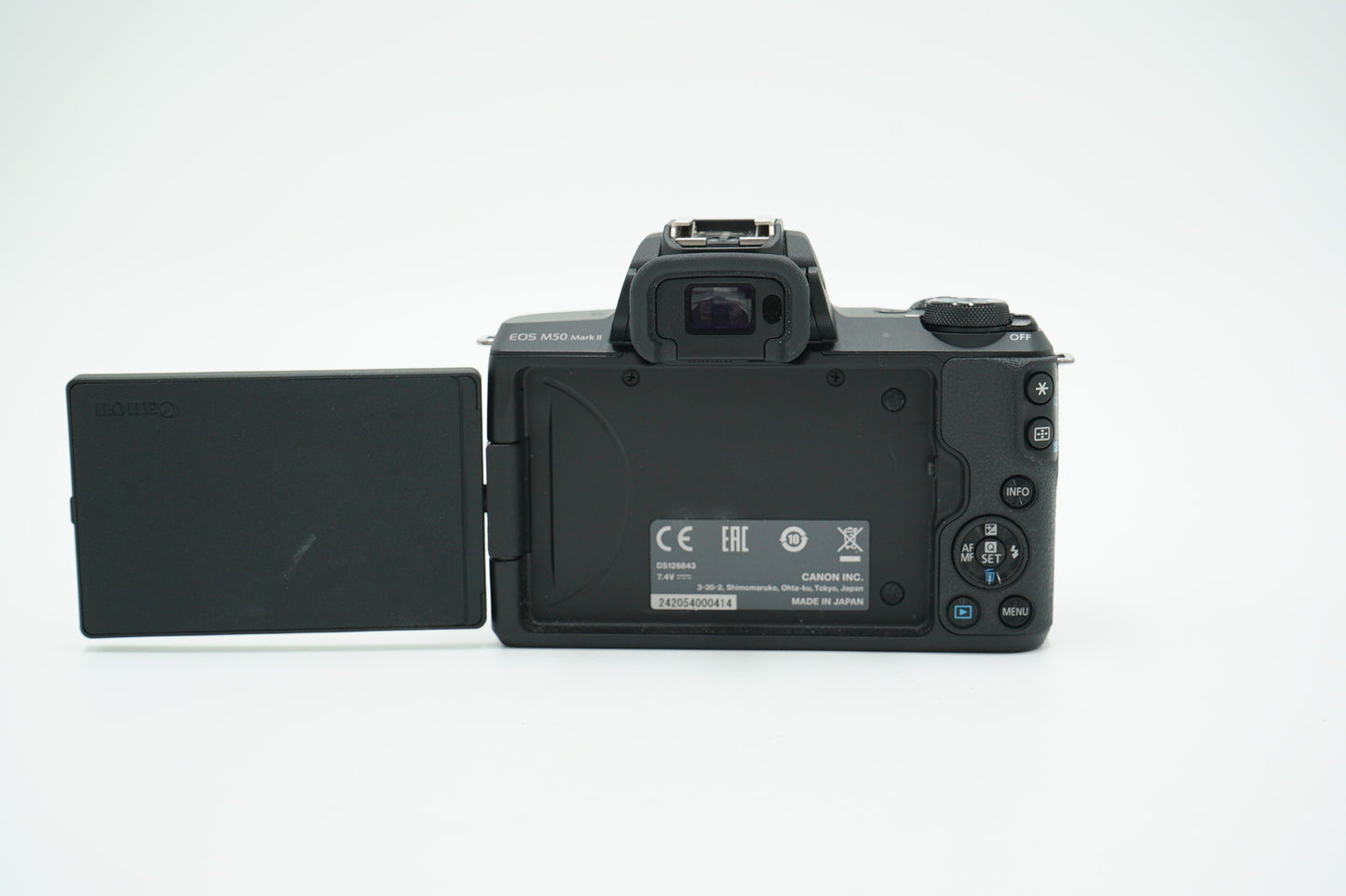 Canon M50IIB/1545/00414 EOS M50 Mark II + 15-45mm Lens, Black, Used