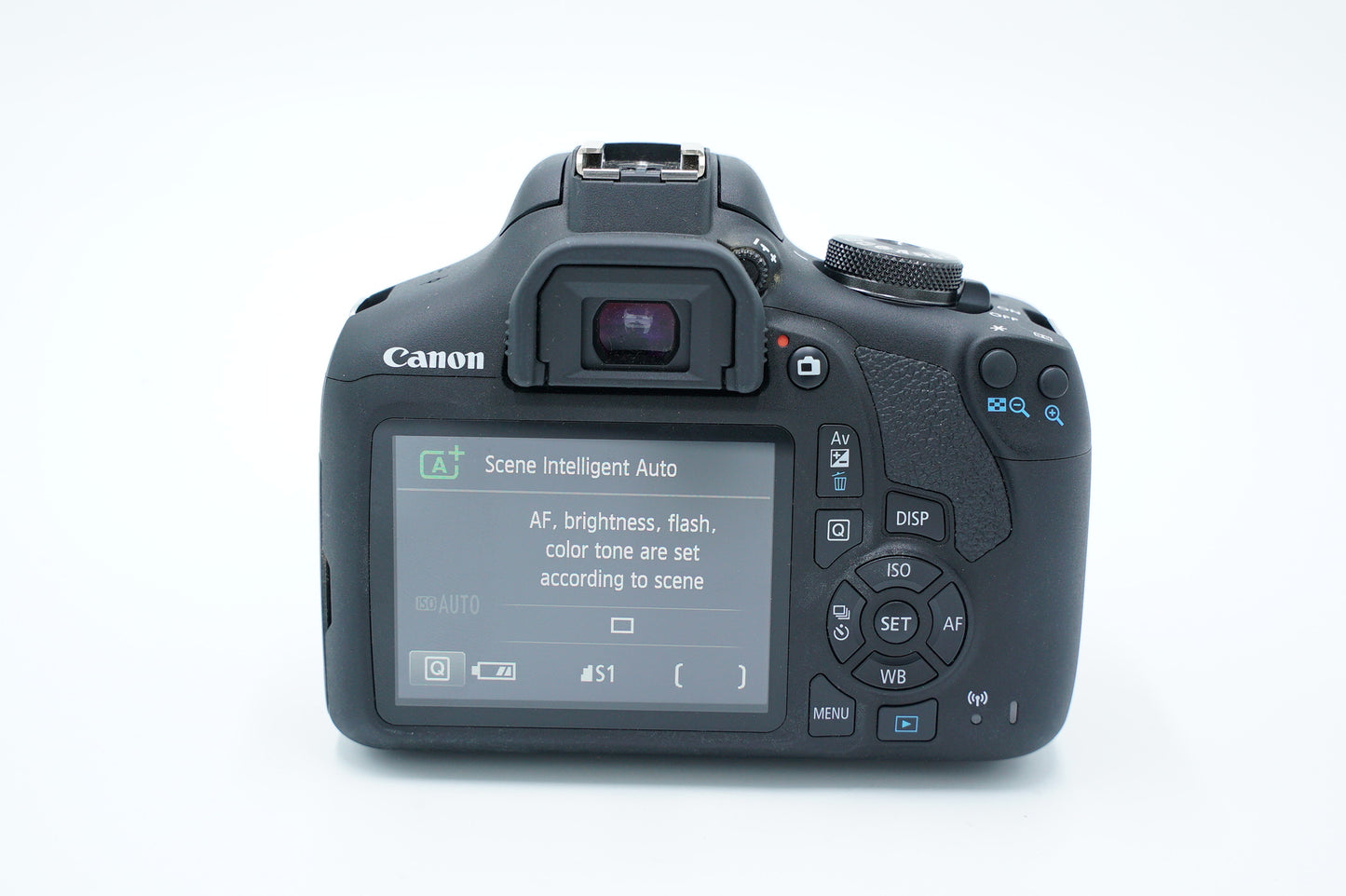 Canon EOSREBELT7/1855/22136 Rebel T7, EF-S 18-55mm f/3.5-5.6 IS II, Used