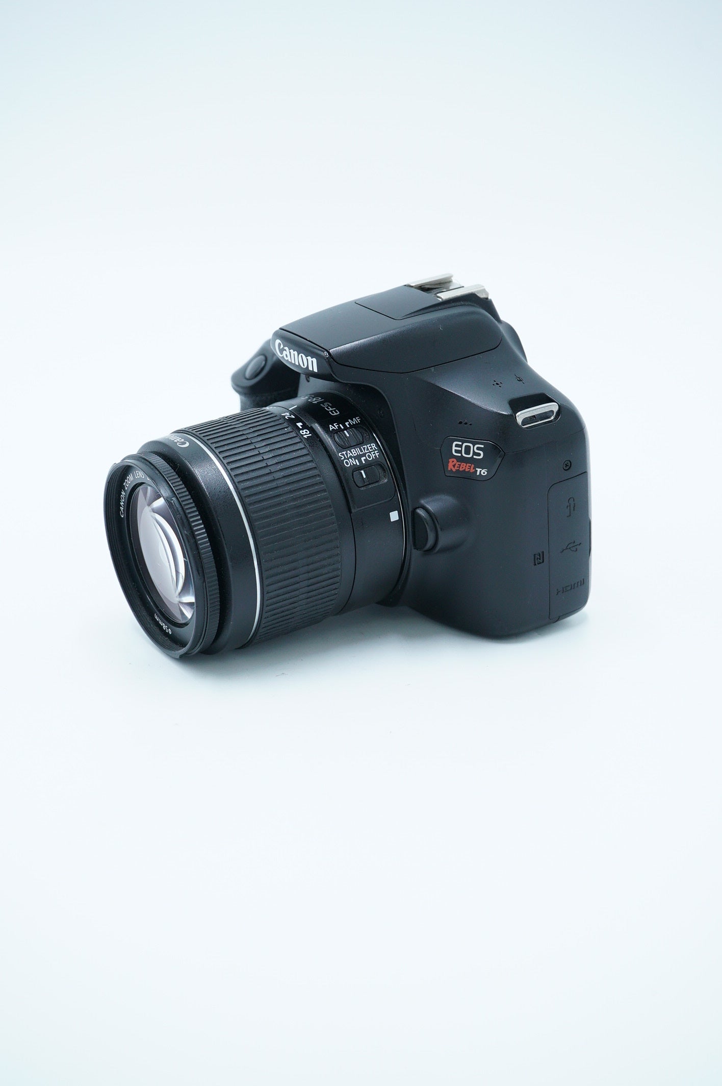 Canon EOSREBELT6/1855/11745 EOS Rebel T6, EF-S 18-55mm f/3.5-5.6 IS II, Used