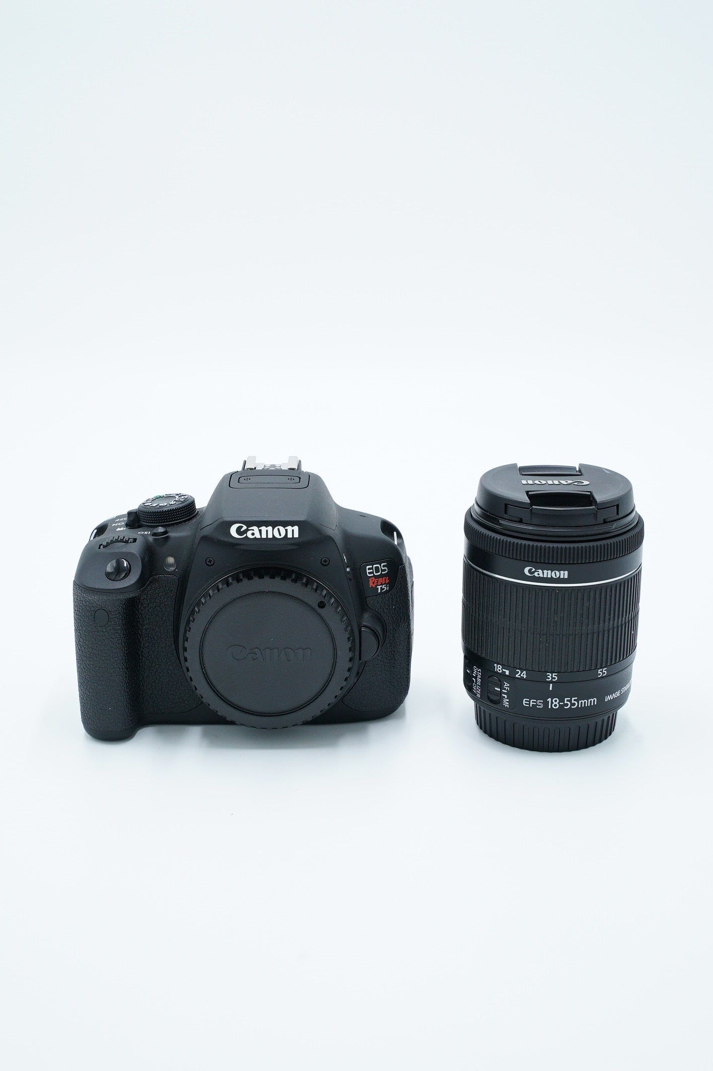 Canon EOSREBELT5I/NA EOS Rebel T5i + EF-S 18-55mm f/3.5-5.6 IS STM Lens, Used