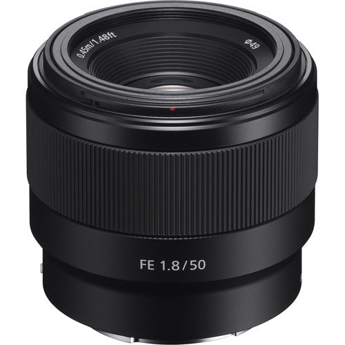 Sony SEL50F18F/2 FE 50mm f/1.8 Lens, Ø49
