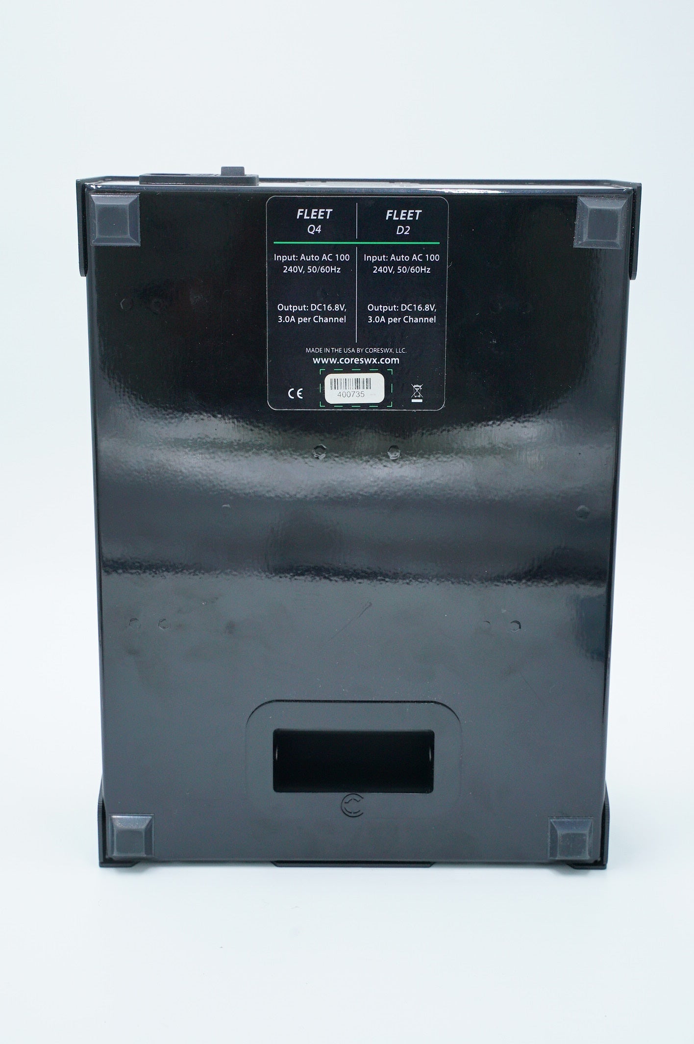 Core Fleet Q4i Four Position Charger/Charging Station + 4 Hypercore Batteries, Used