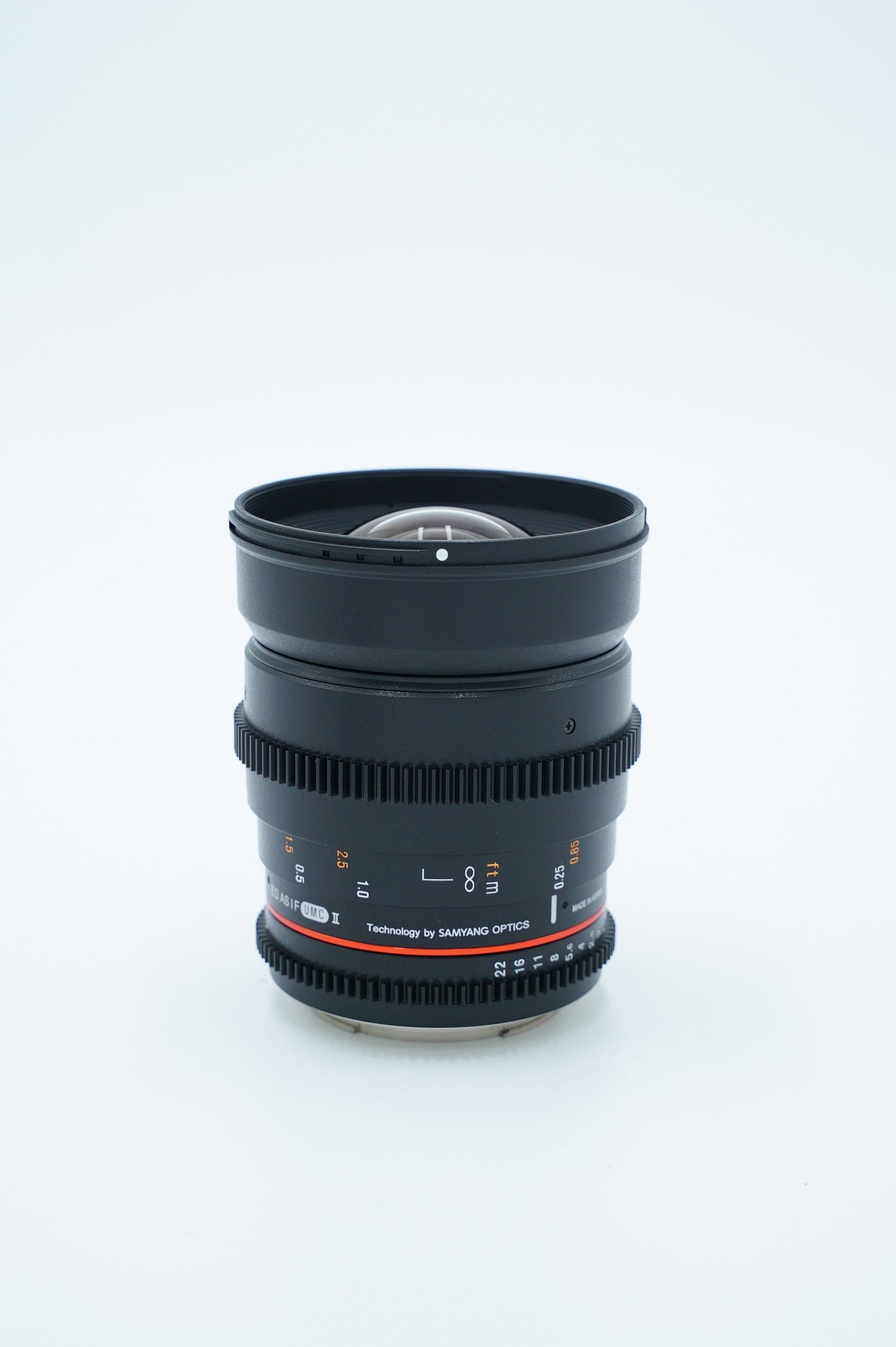 Rokinon 24T1.5/31220 24mm T1.5 Cine ED AS IF UMC II Lens F/Canon, Used