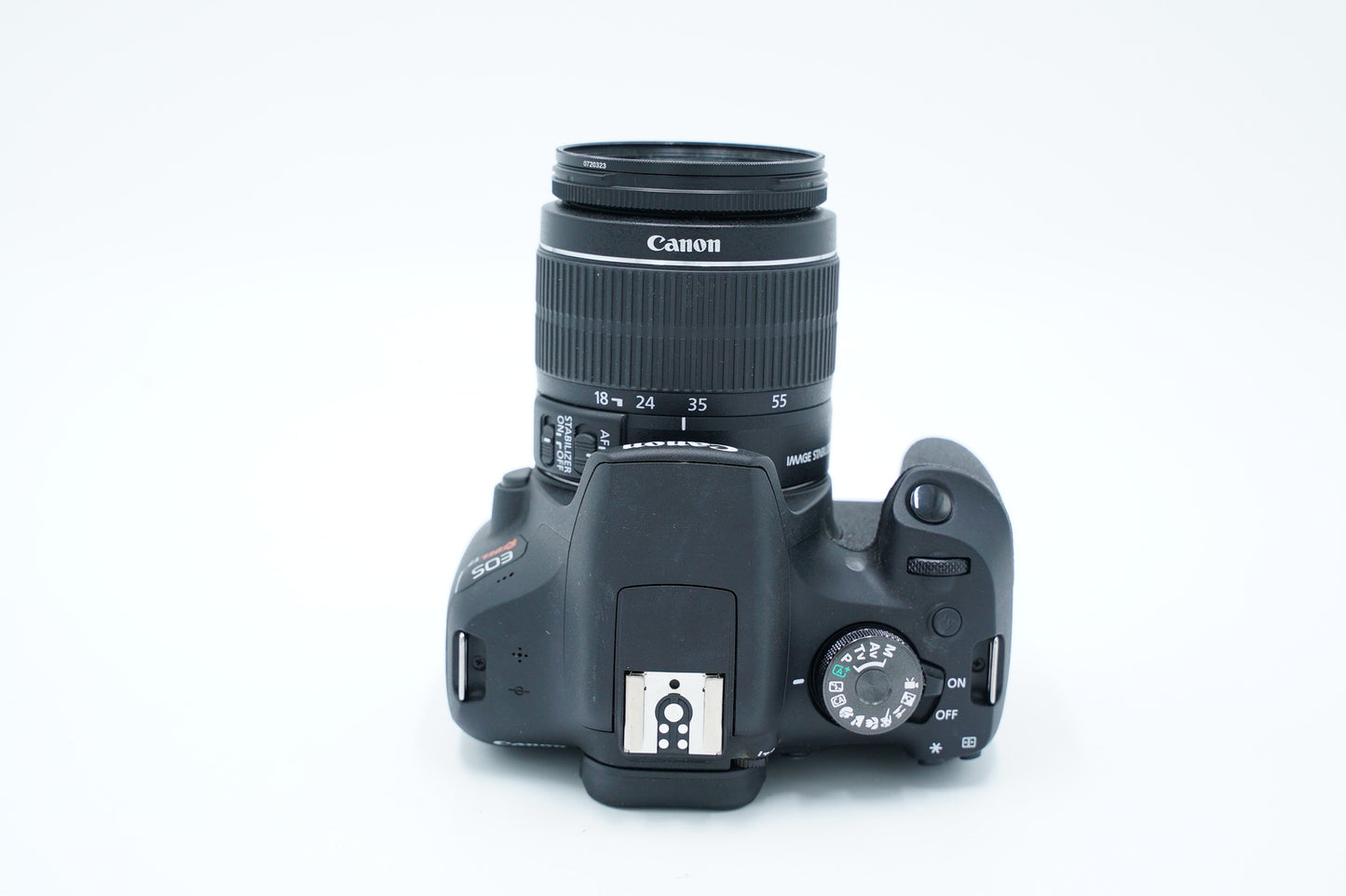 Canon EOSREBELT7/1855/22136 Rebel T7, EF-S 18-55mm f/3.5-5.6 IS II, Used