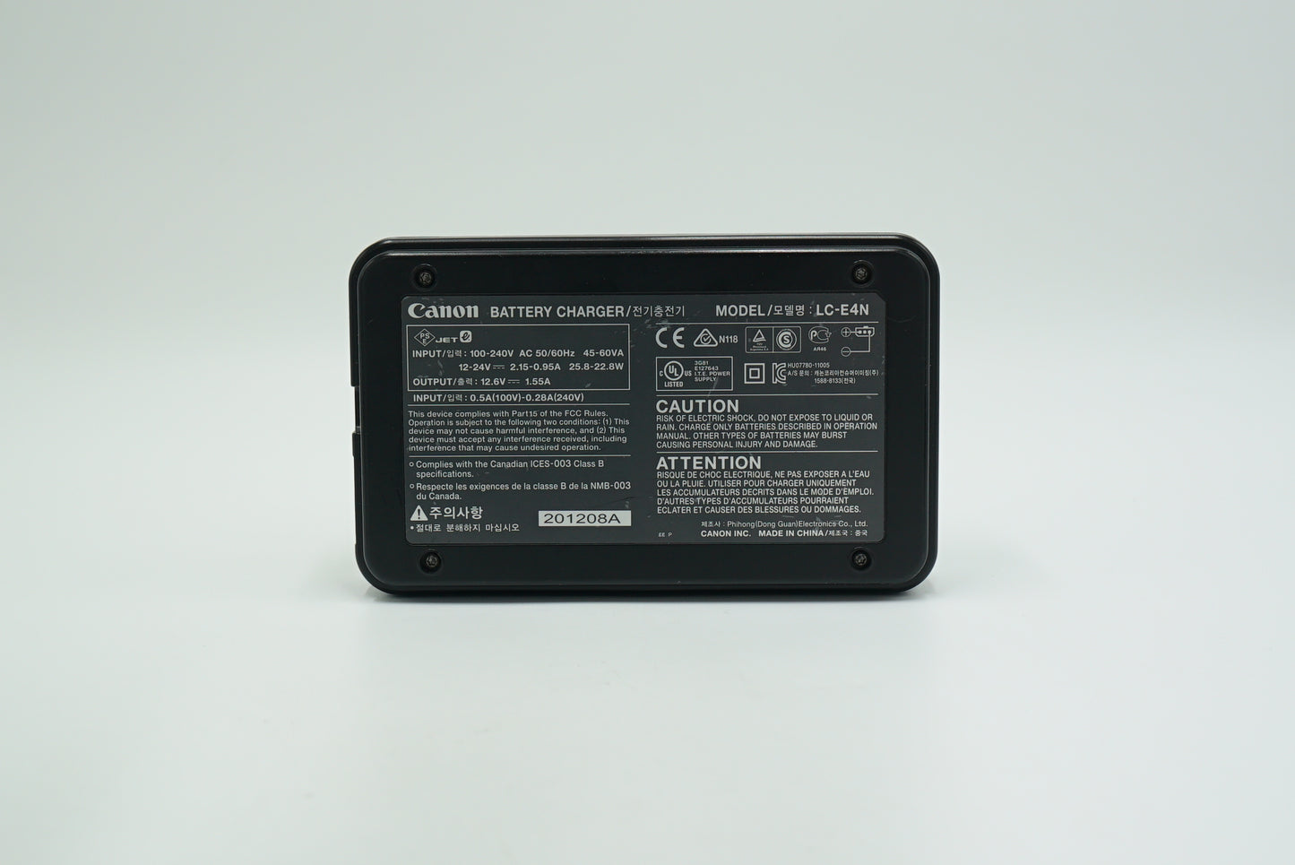 Canon LCE4N Charger, Used