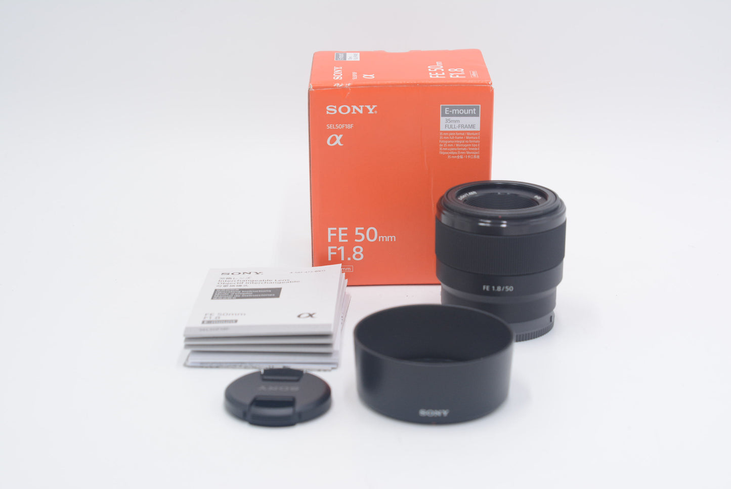 Sony SEL50F18F/2 FE 50mm f/1.8 Lens, Ø49