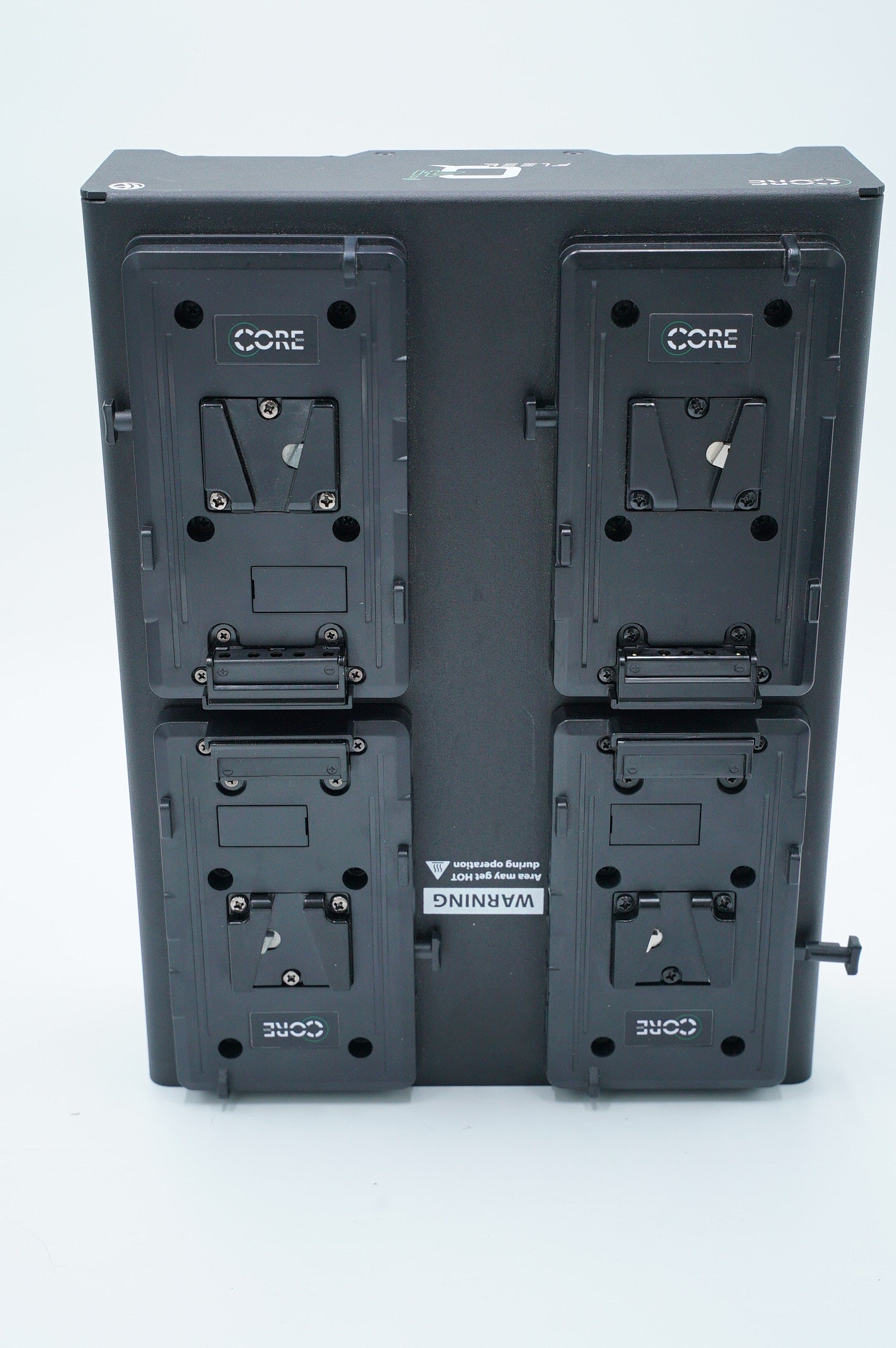 Core Fleet Q4i Four Position Charger/Charging Station + 4 Hypercore Batteries, Used
