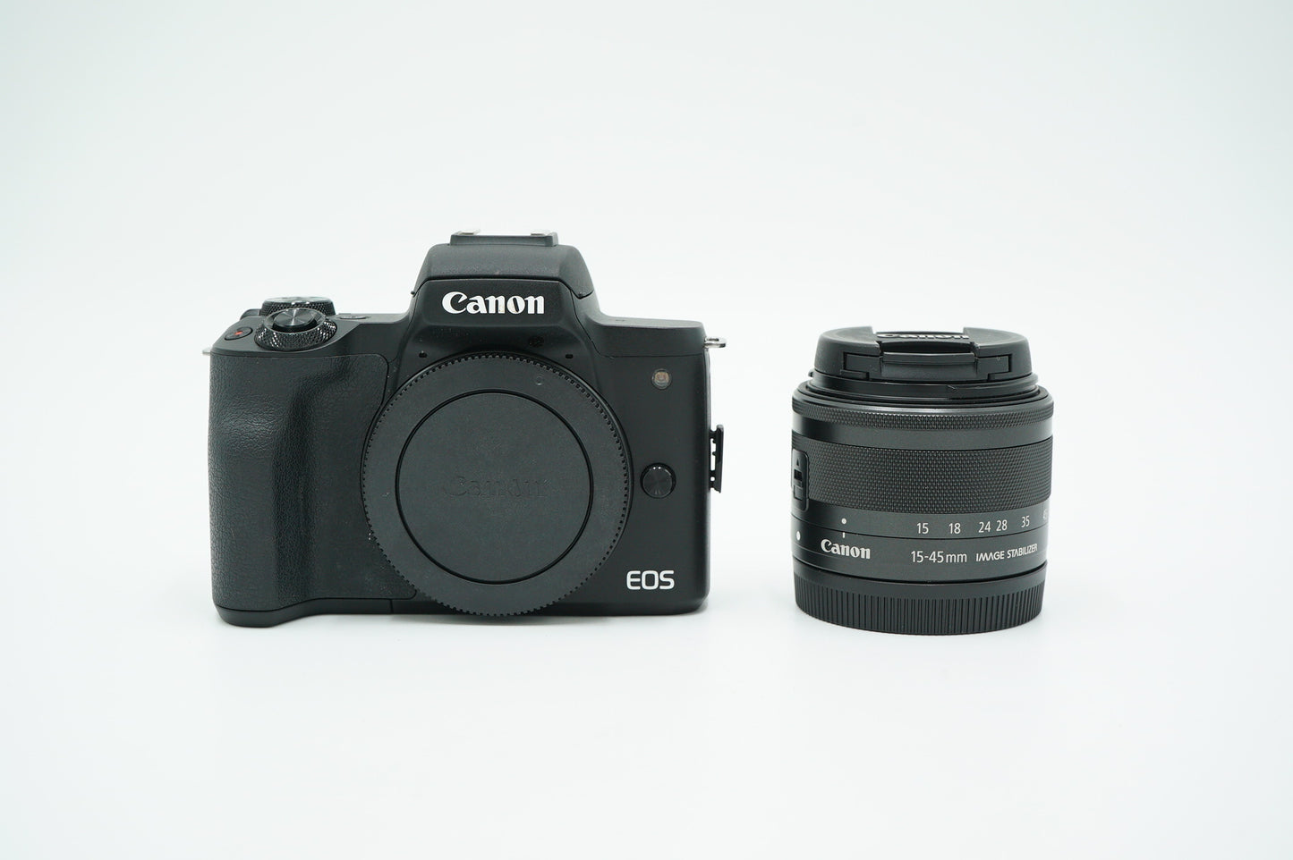 Canon M50IIB/1545/00414 EOS M50 Mark II + 15-45mm Lens, Black, Used