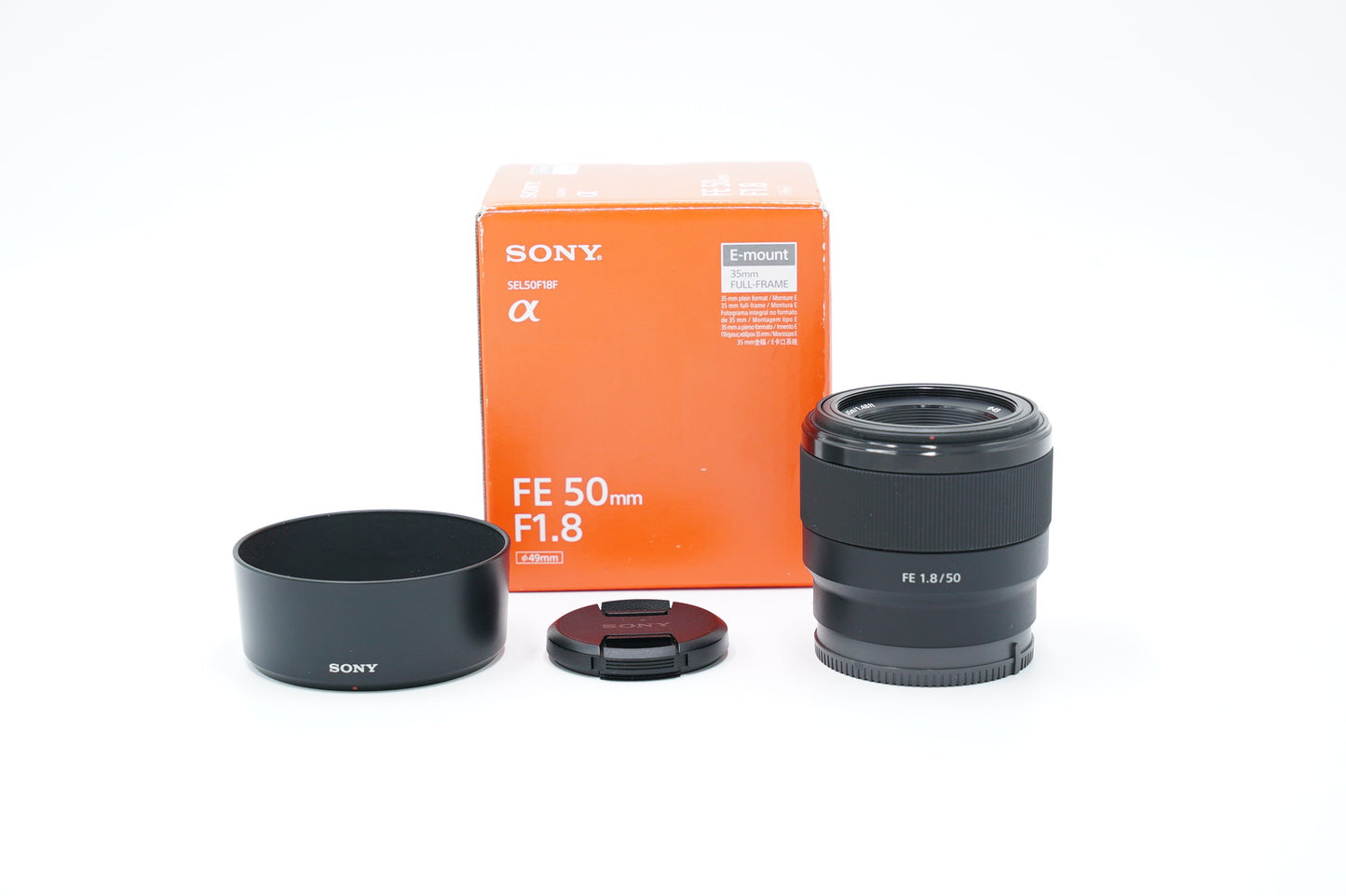 Sony SEL50F18F/8044692 FE 50mm f/1.8 Lens, Used