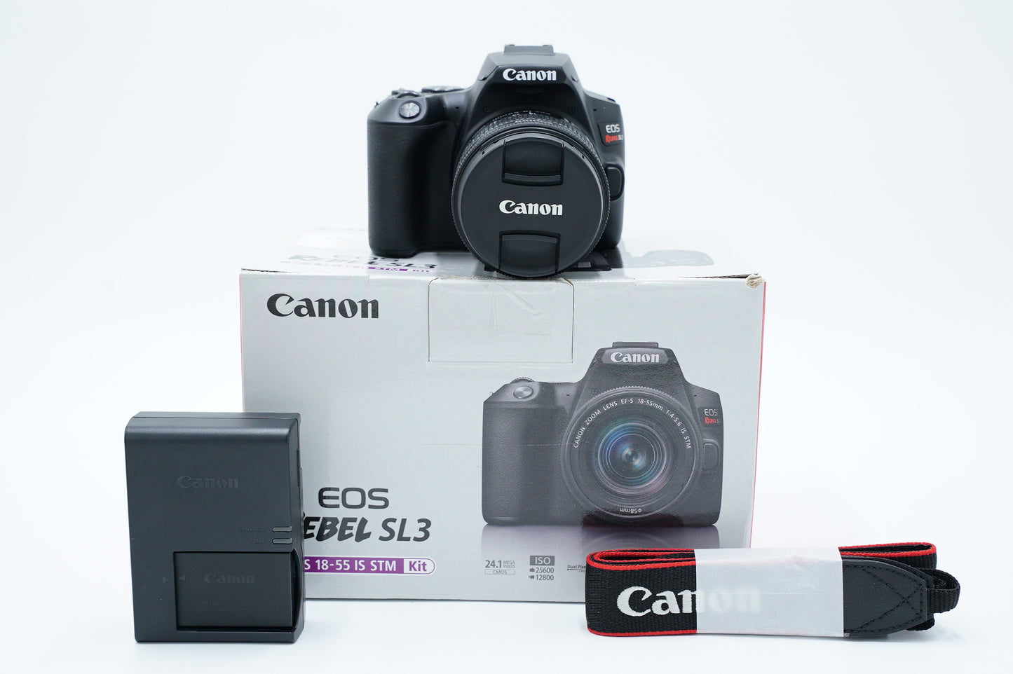 Canon EOSREBELSL3/21035 REBEL SL3, EF-S 18-55mm f/4-5.6 IS STM, Used