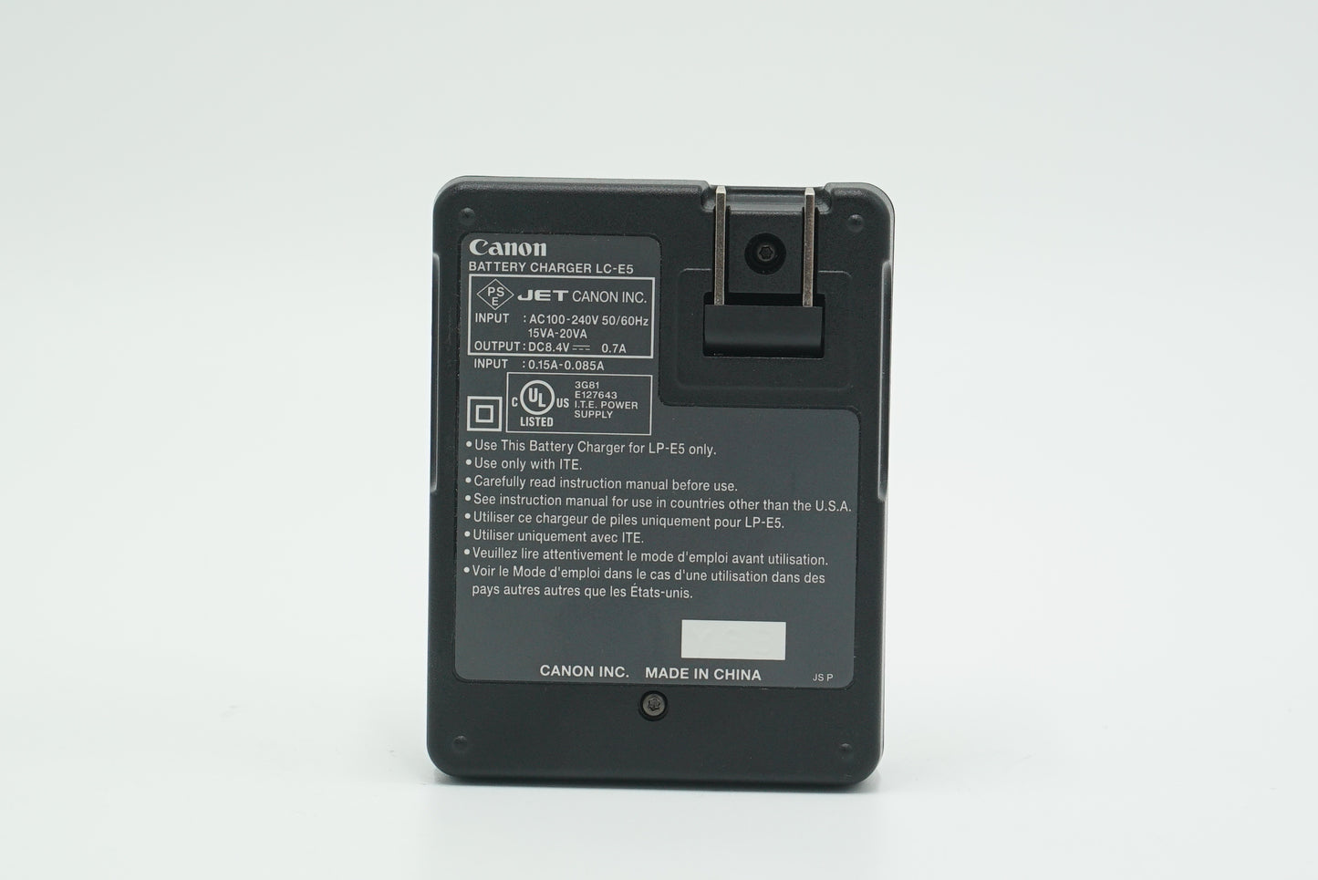 Canon LCE5 Battery Charger, Used