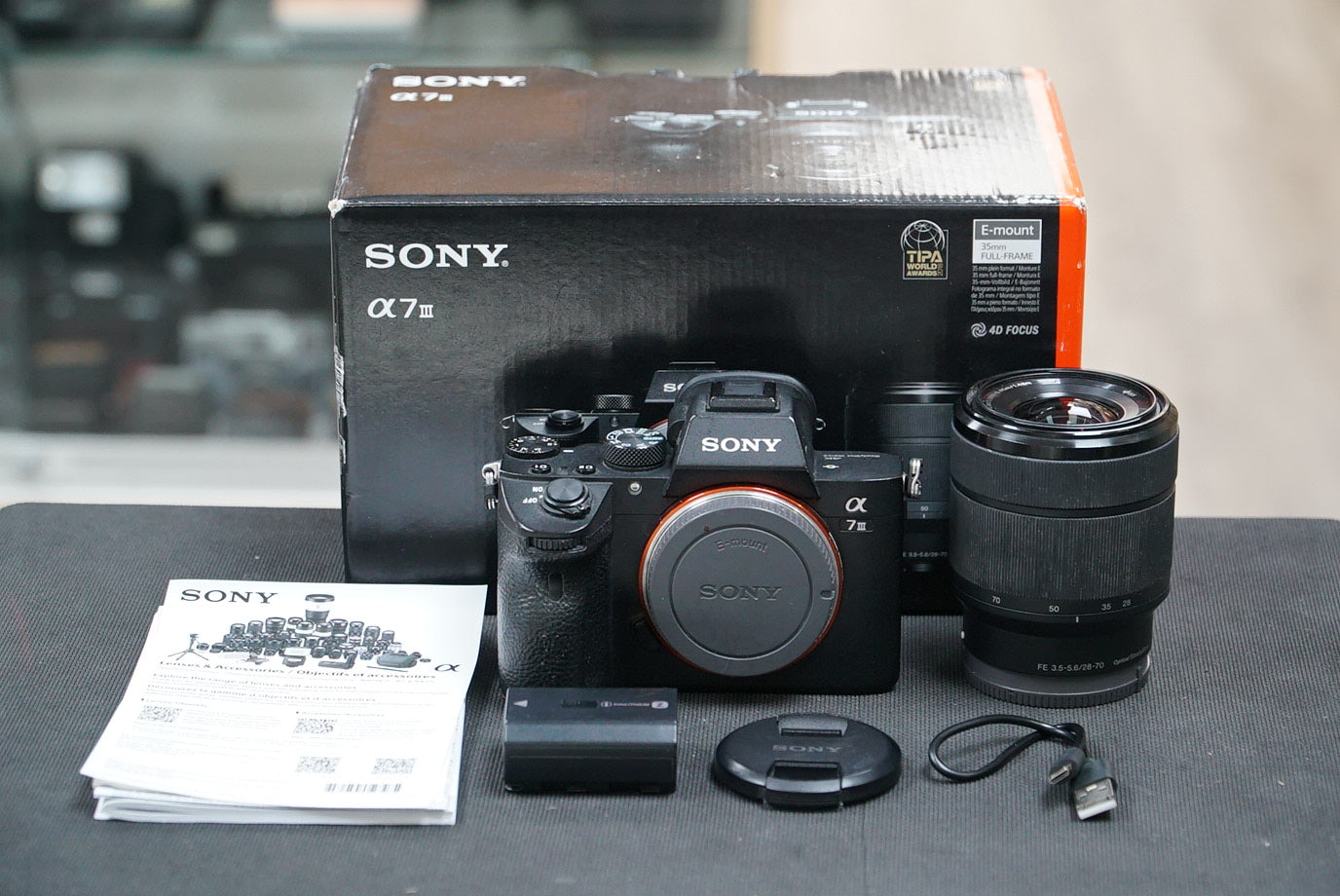Sony A7IIIK/6189840 A7 Mark III, FE 28-70mm F/3.5-5.6 OSS Lens, Used