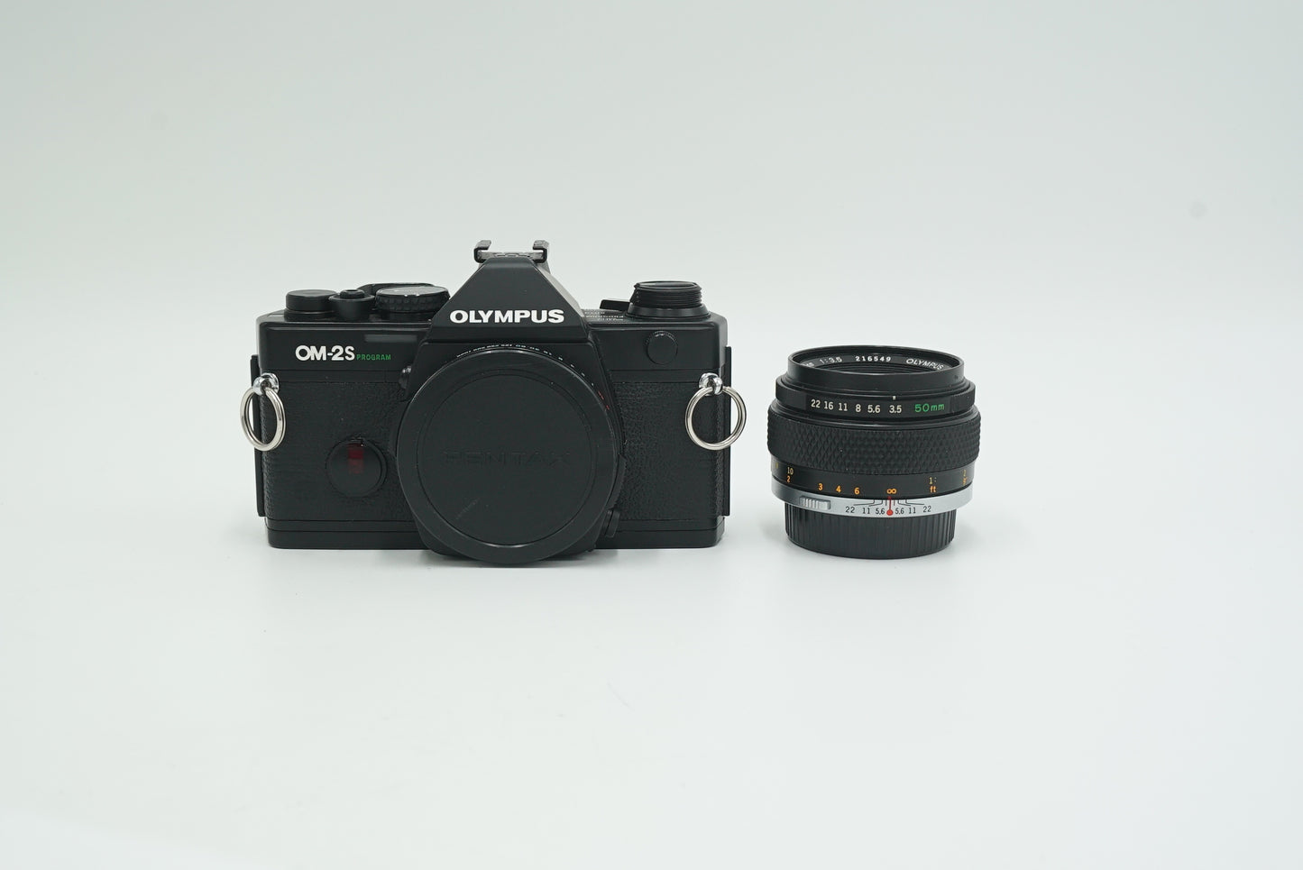 Olympus OM2S/18343 35mm Film Camera + Zuiko 50mm f/3.5 Auto-Macro, Used