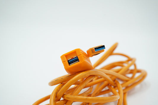 Tether Tools TetherPro USB 2.0 Male Type-A to USB 2.0 Female Type-A Orange, Used