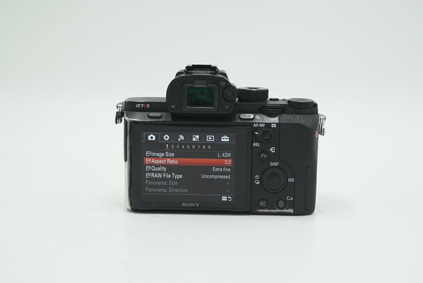 Sony A7RII/3421979 A7R Mark II Body Only + Battery Grip + Mini Tripod, Used