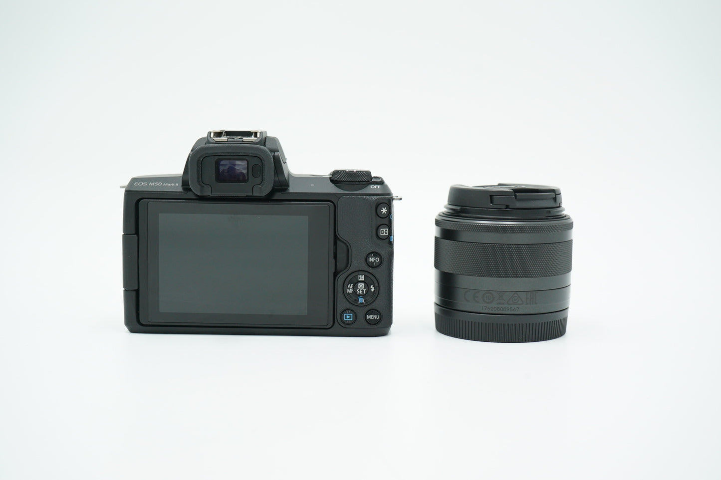 Canon M50IIB/1545/00414 EOS M50 Mark II + 15-45mm Lens, Black, Used