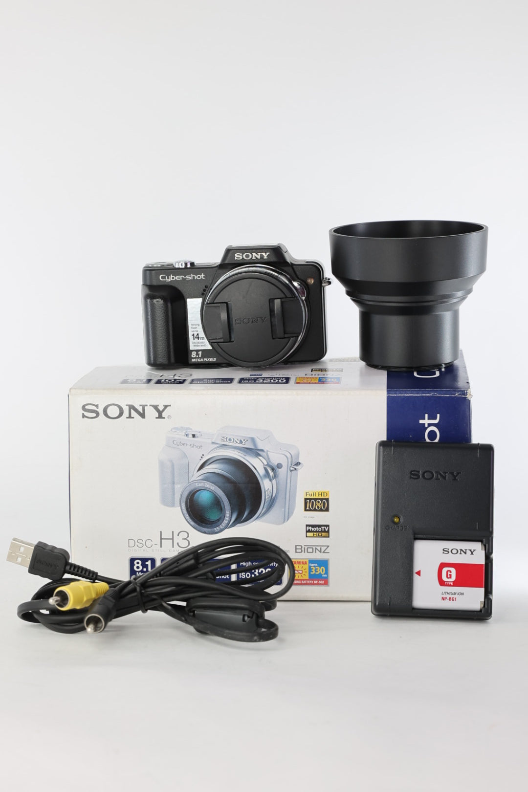 Sony DSC-H3 Cybershot Digital Camera, Used
