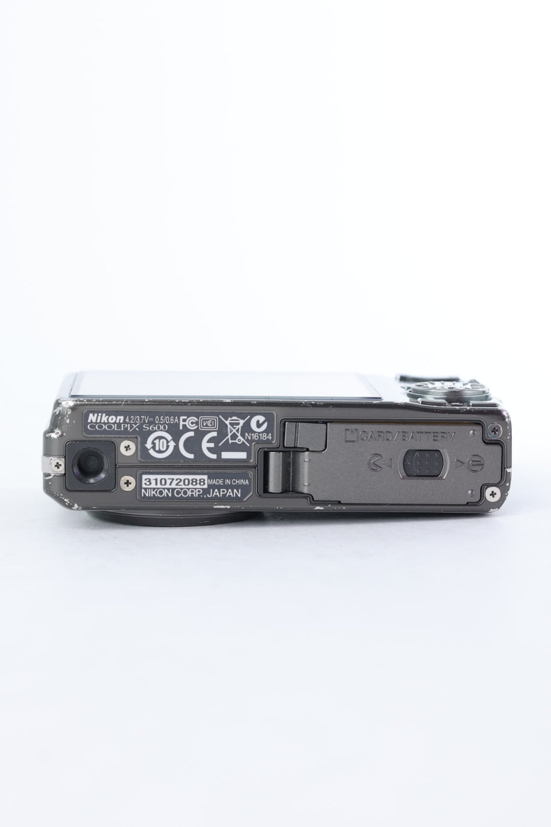 Nikon S600/72088 Coolpix S600, Silver, Used
