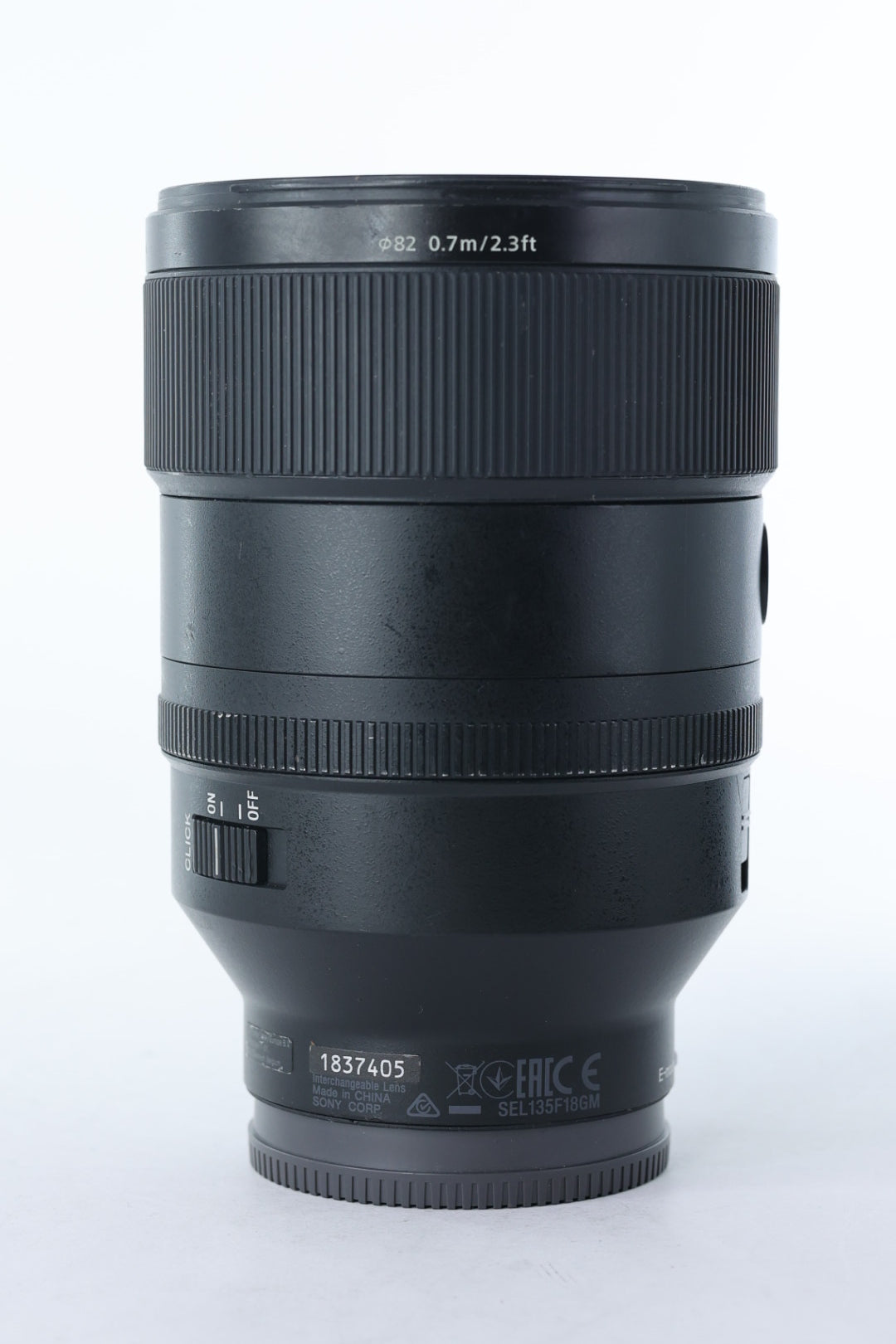Sony SEL135F18GM/1837405 FE 135mm F/1.8GM Lens, Ø82, Used