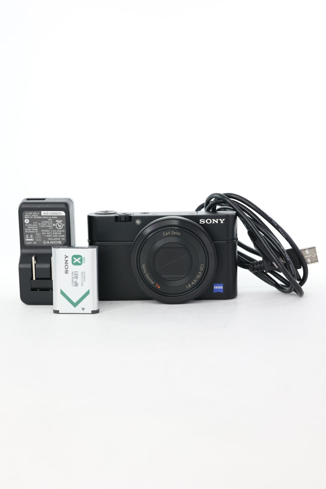 Sony DSCRX100/3500996 DSCRX100 w/28-100mm Zeiss Vario-Sonnar f/1.8-4.9 Zoom Lens, Used