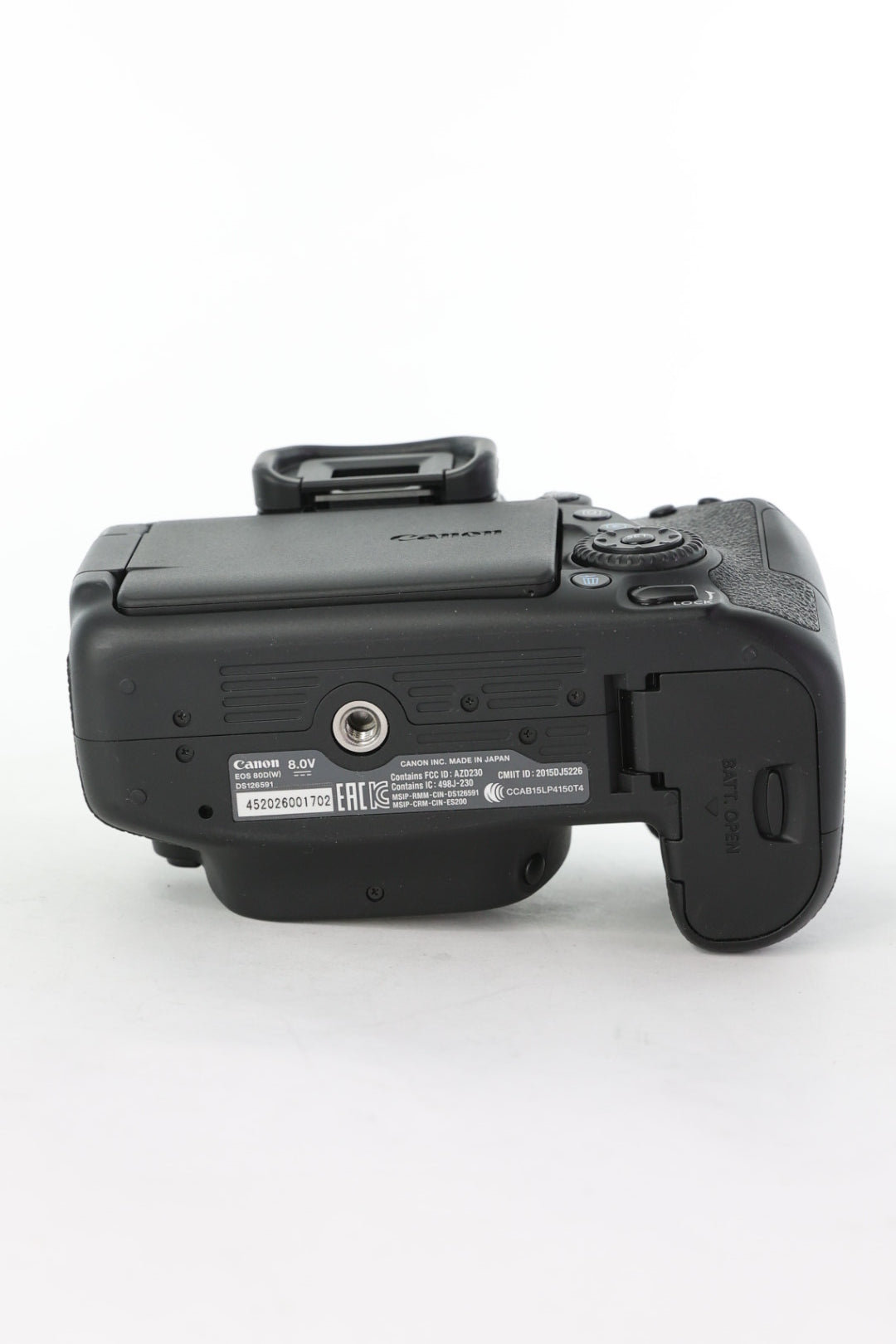 Canon EOS80D/1855/01702 EOS 80D, EF-S 18-55mm, Used