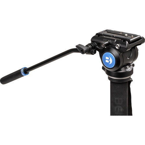 Benro A48FD Aluminum Monopod with 3-Leg Base & S4 Pro Fluid Video, Open Box
