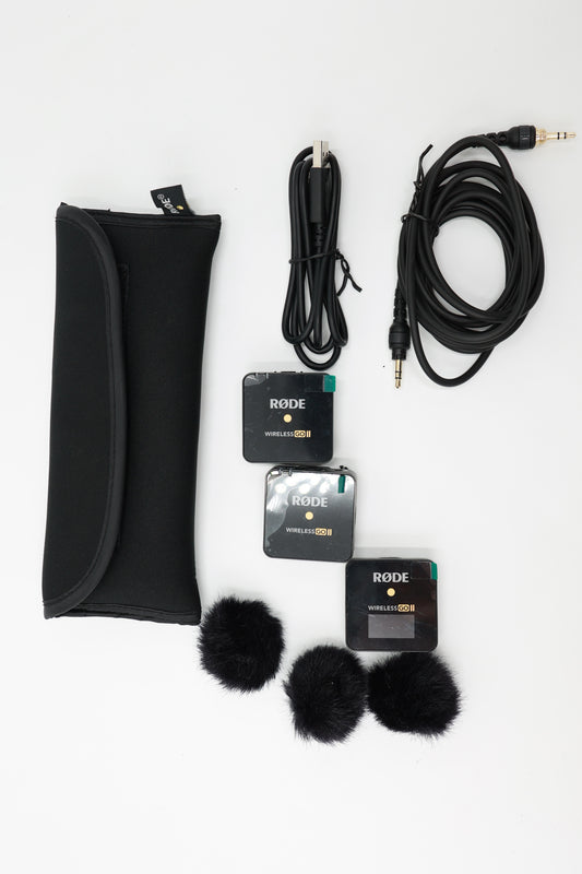 Rode WIGOII 2-Person Compact Digital Wireless Microphone System/Recorder (2.4Ghz), Used