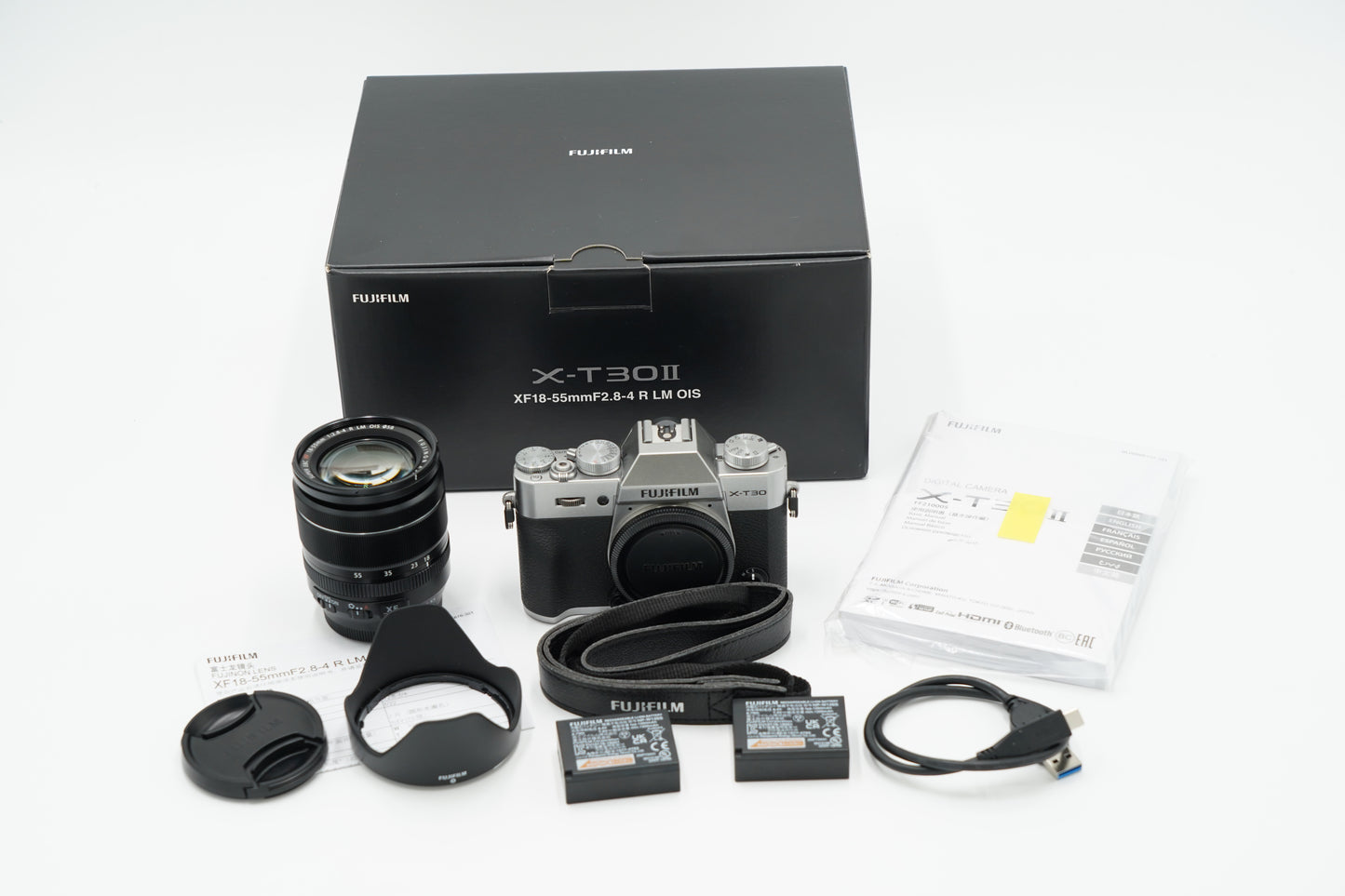 Fujifilm XT30II/1855/S/11451, XT30 II XF 18-55mm f/2.8-4 R Lens Silver, Used